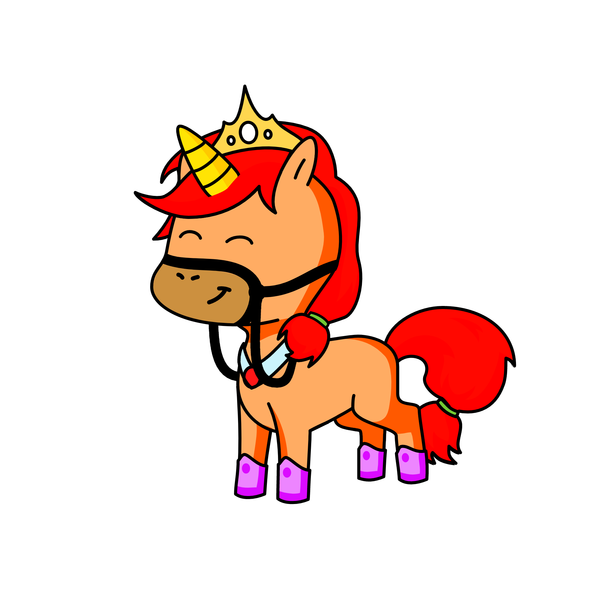 Flame, the unicorn