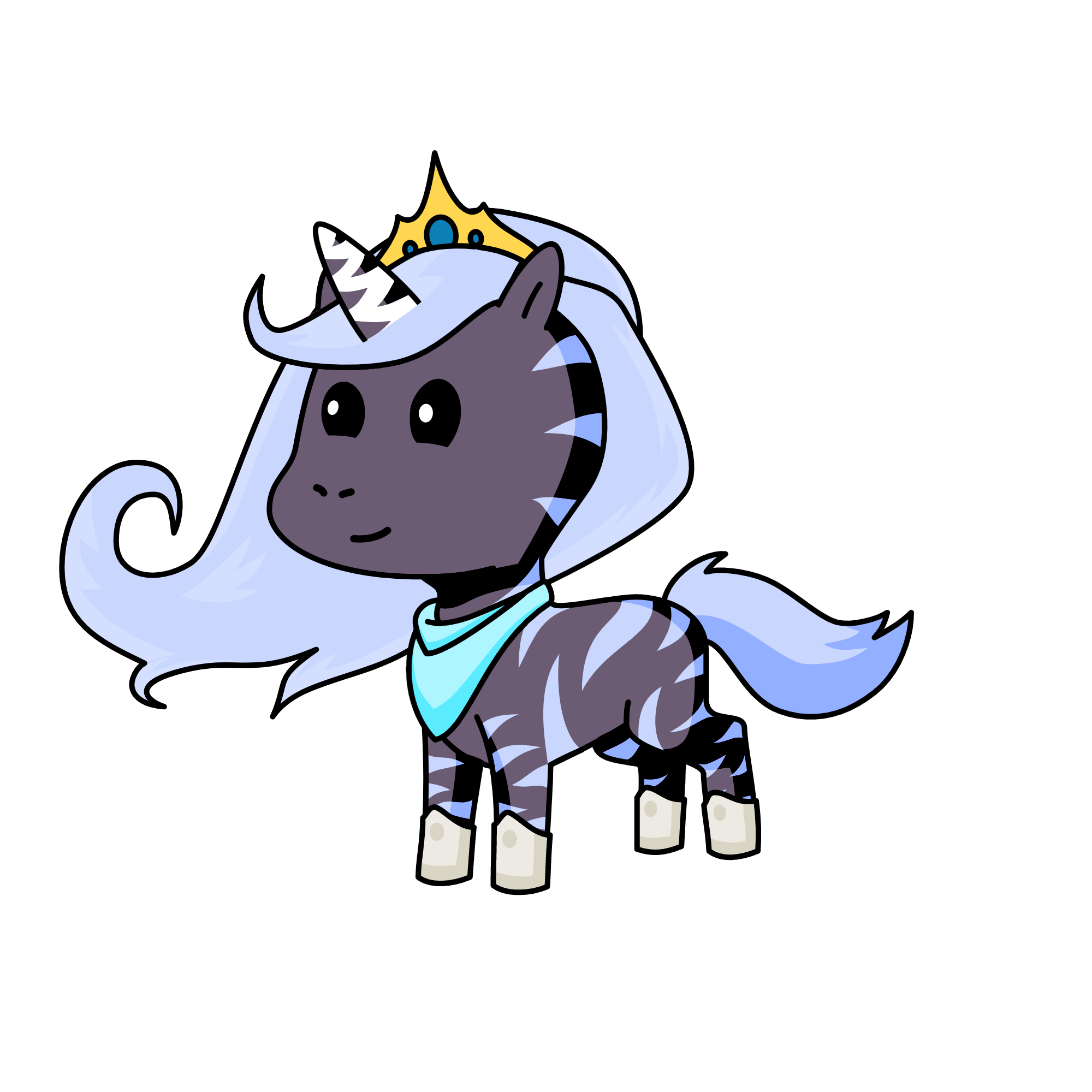 Moon princess of night, the unicorn