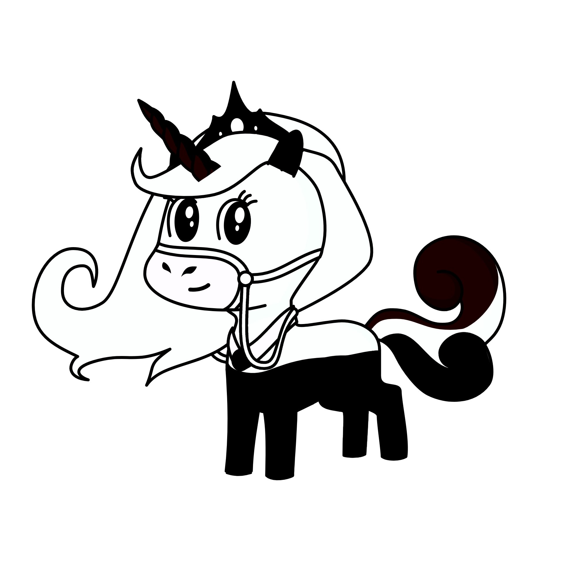 moon night's sister, the unicorn