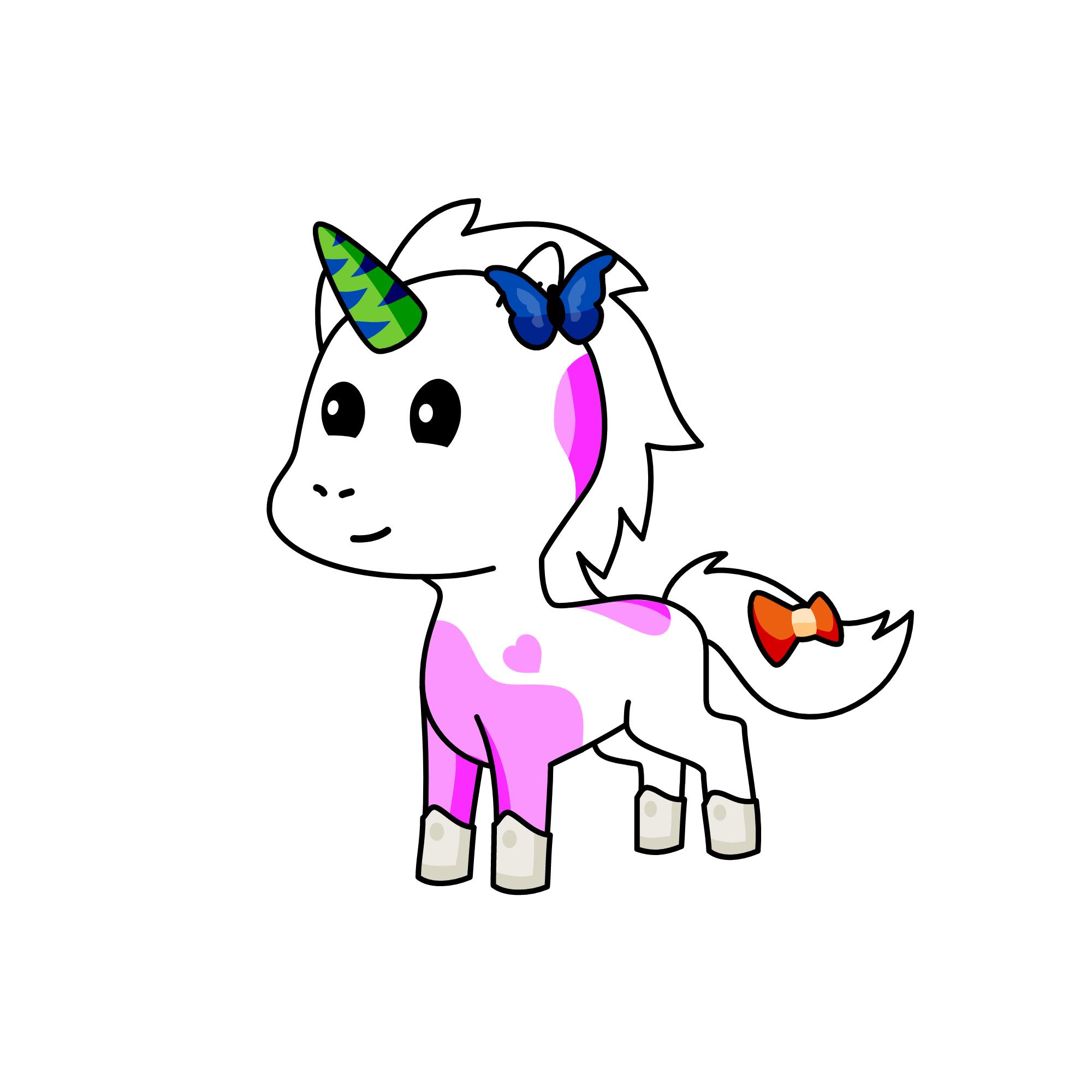 Princess Elsa, the unicorn
