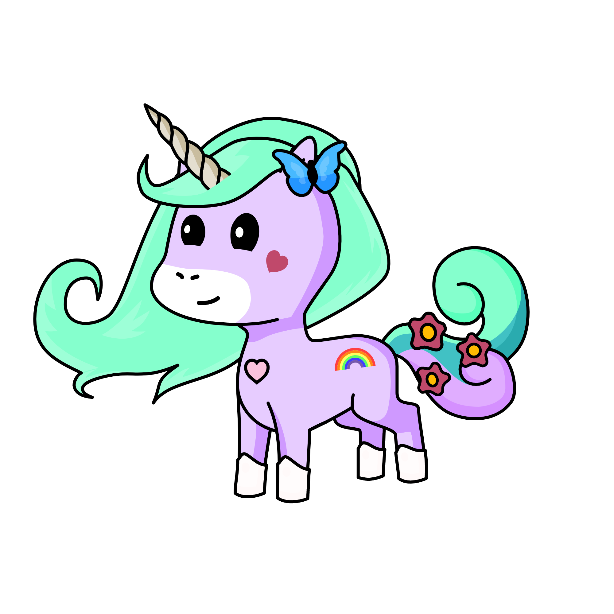 Delia, the unicorn