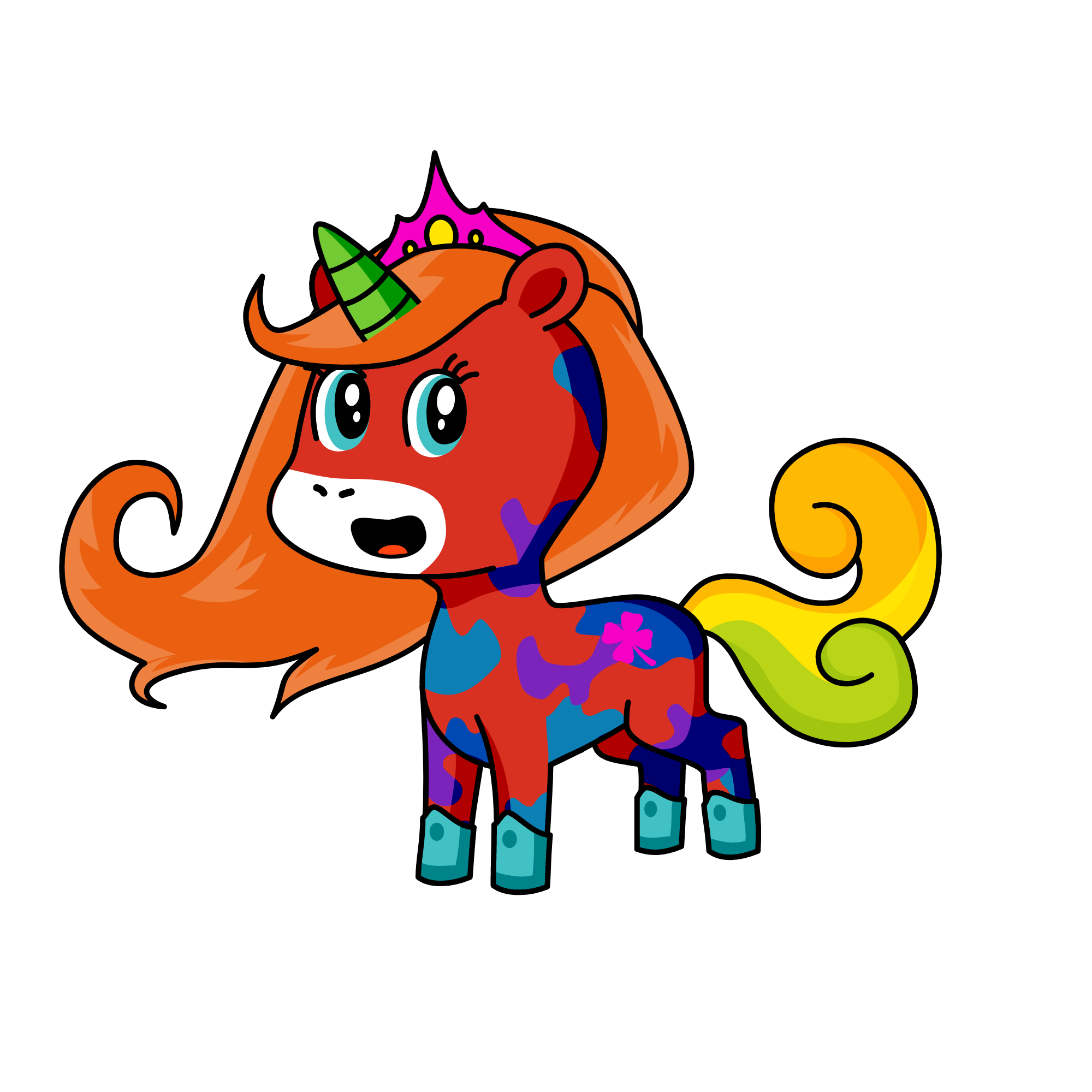 rainbow betty, the unicorn
