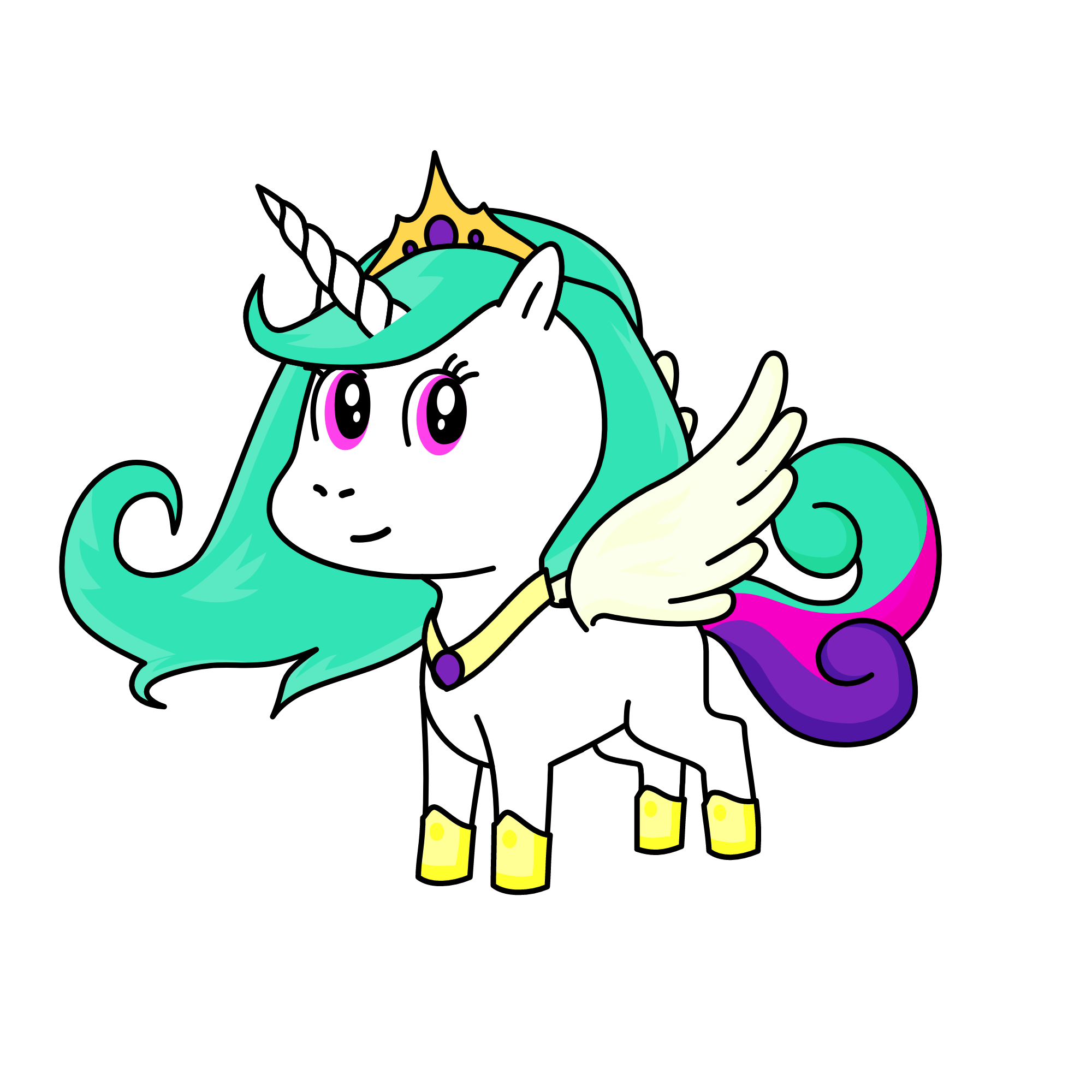 Princess Celestia, the unicorn