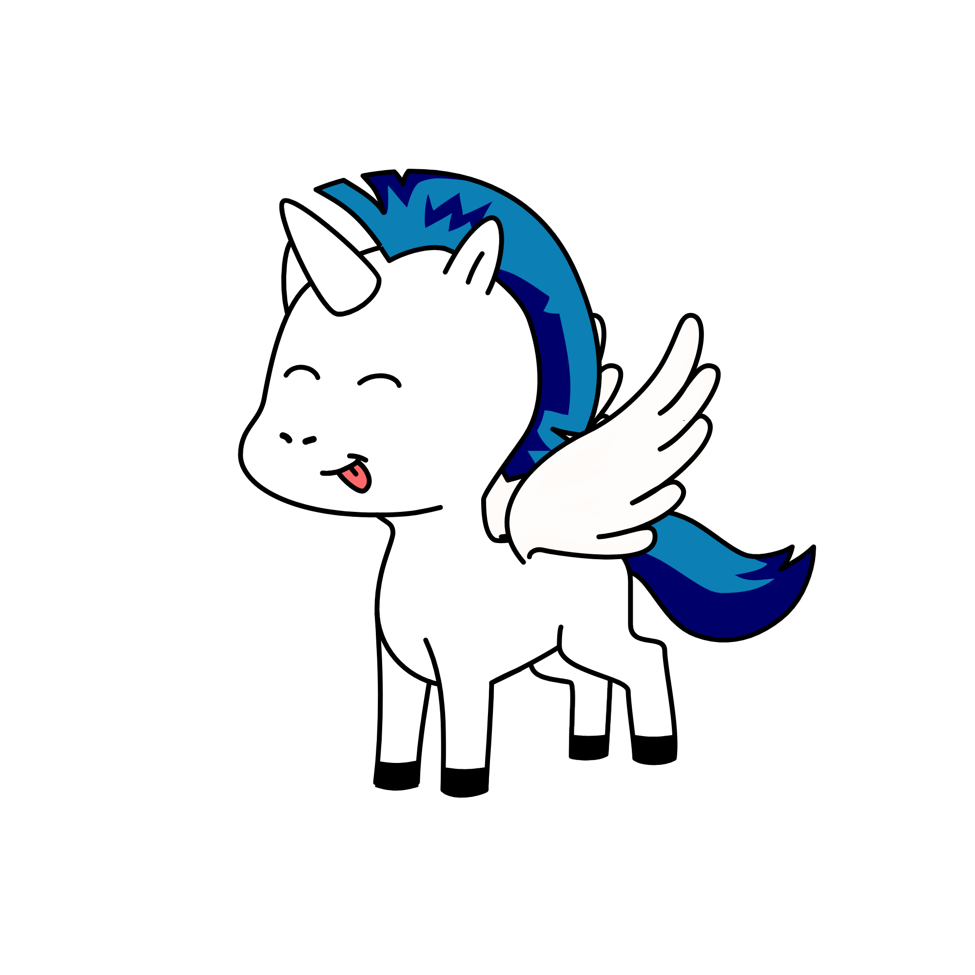 Pegasus from Hercules, the unicorn