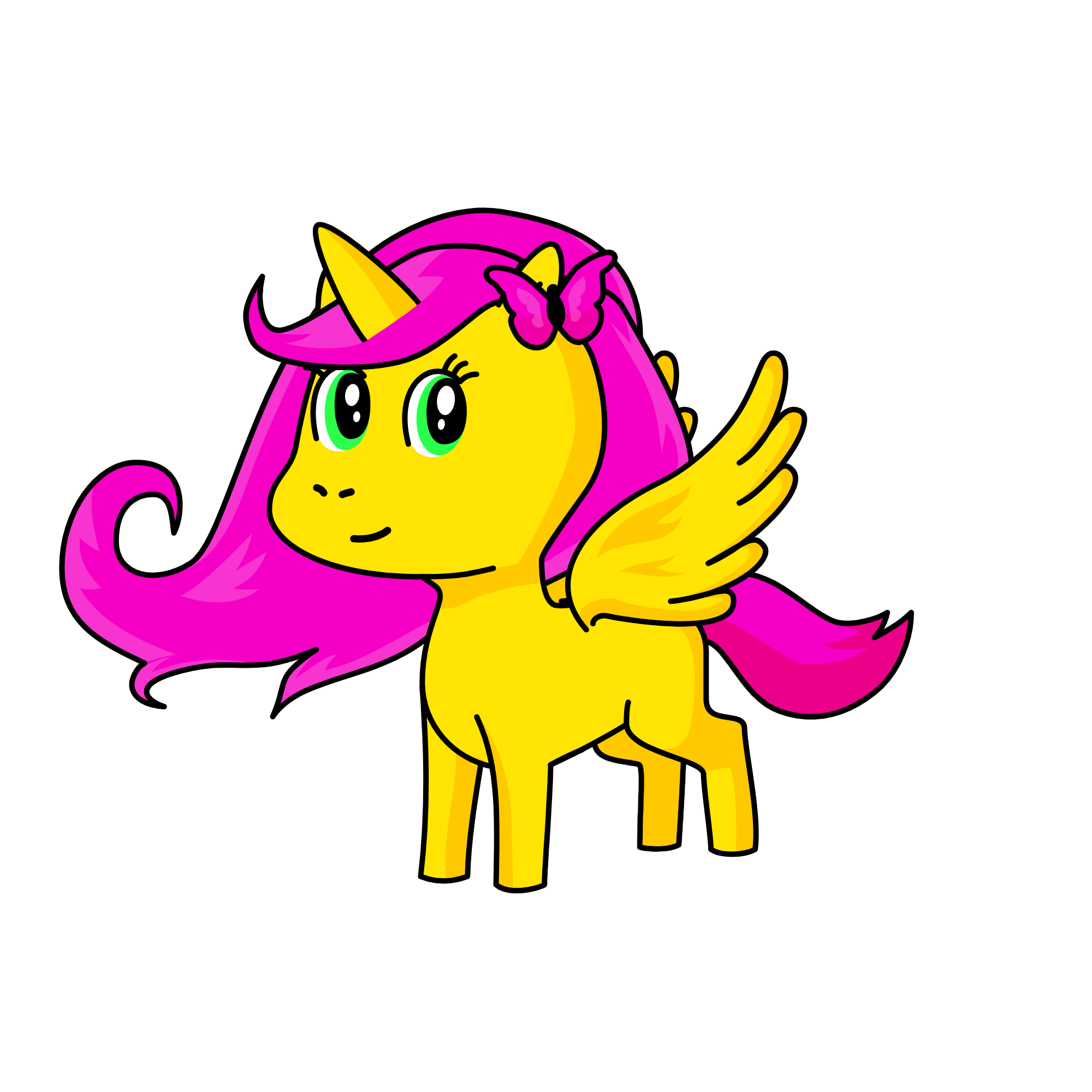 Fluttershy, the unicorn