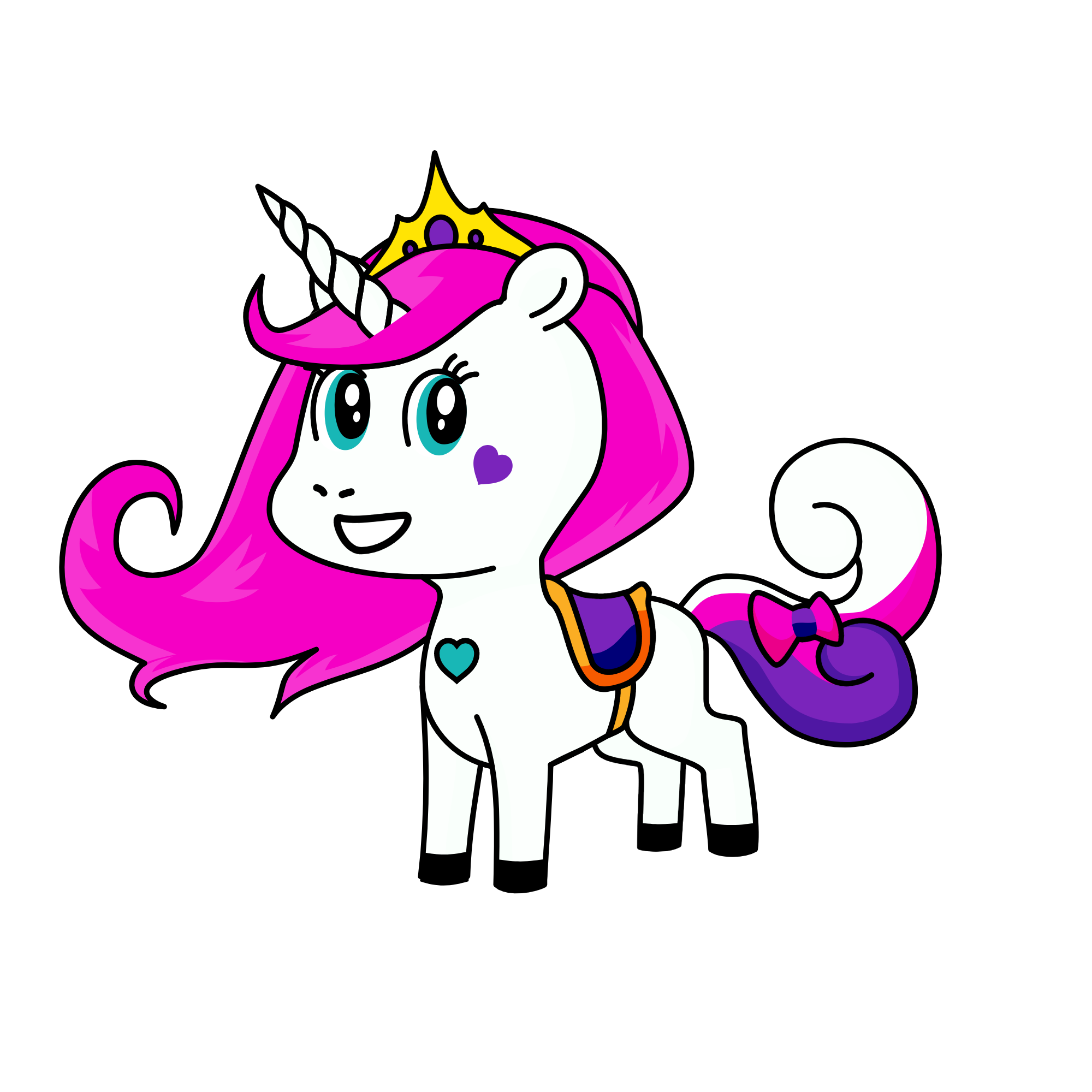 Glitter, the unicorn