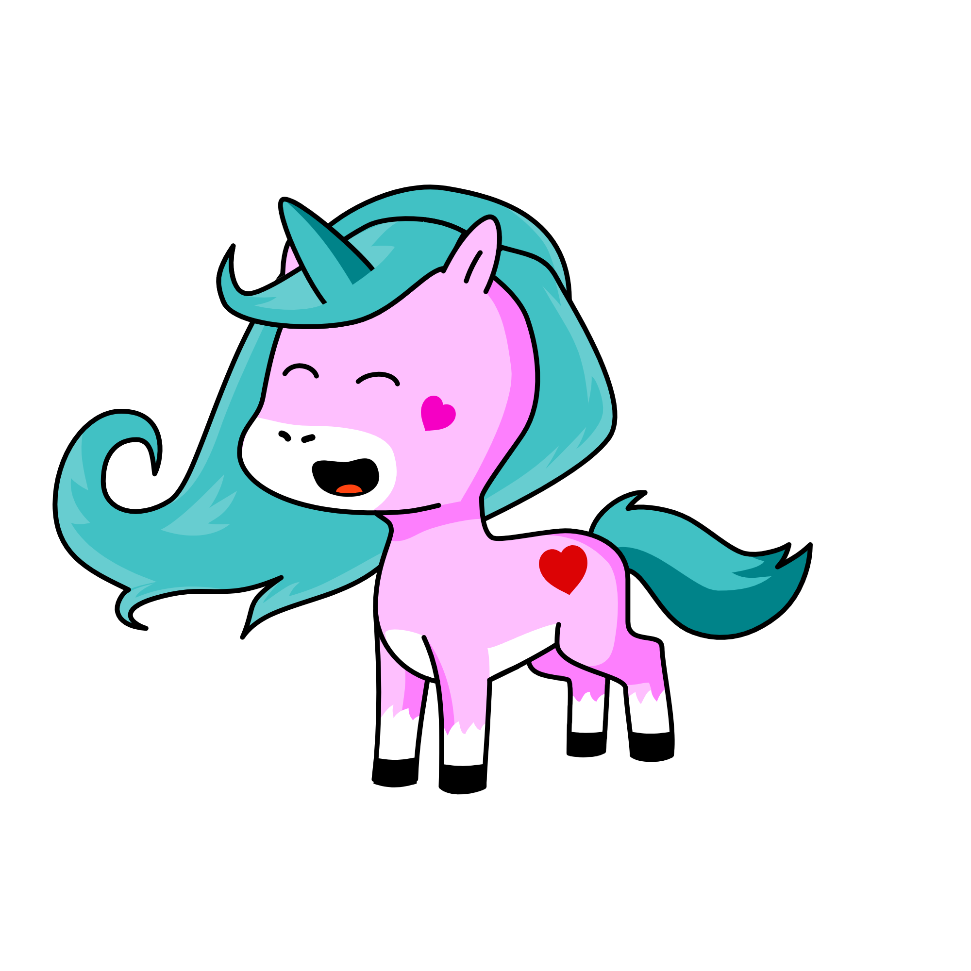 The ticklish pony, the unicorn