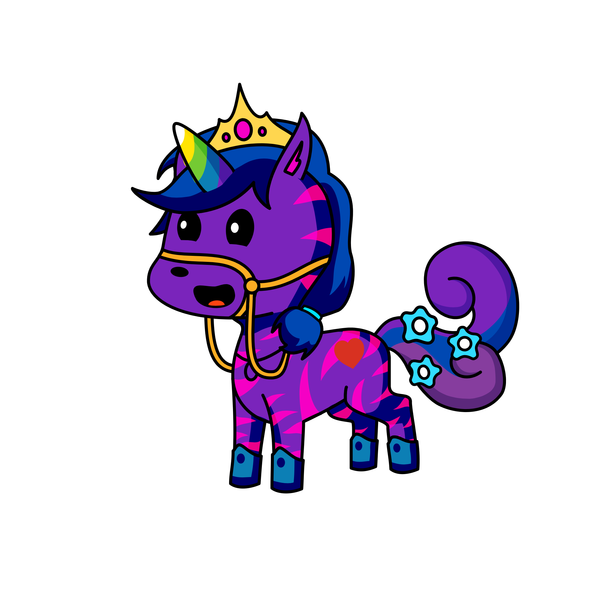 Roses, the unicorn