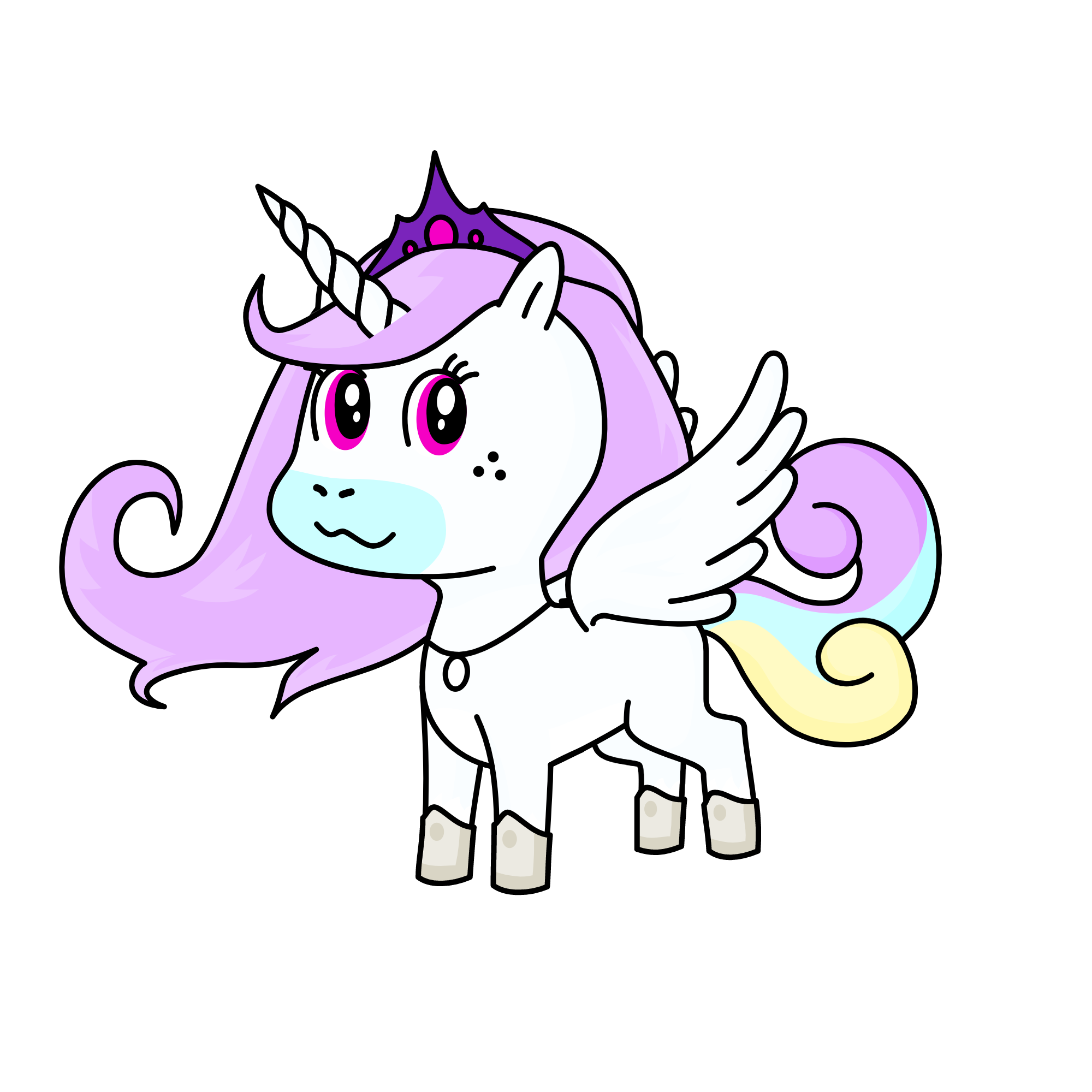 pastel wings, the unicorn