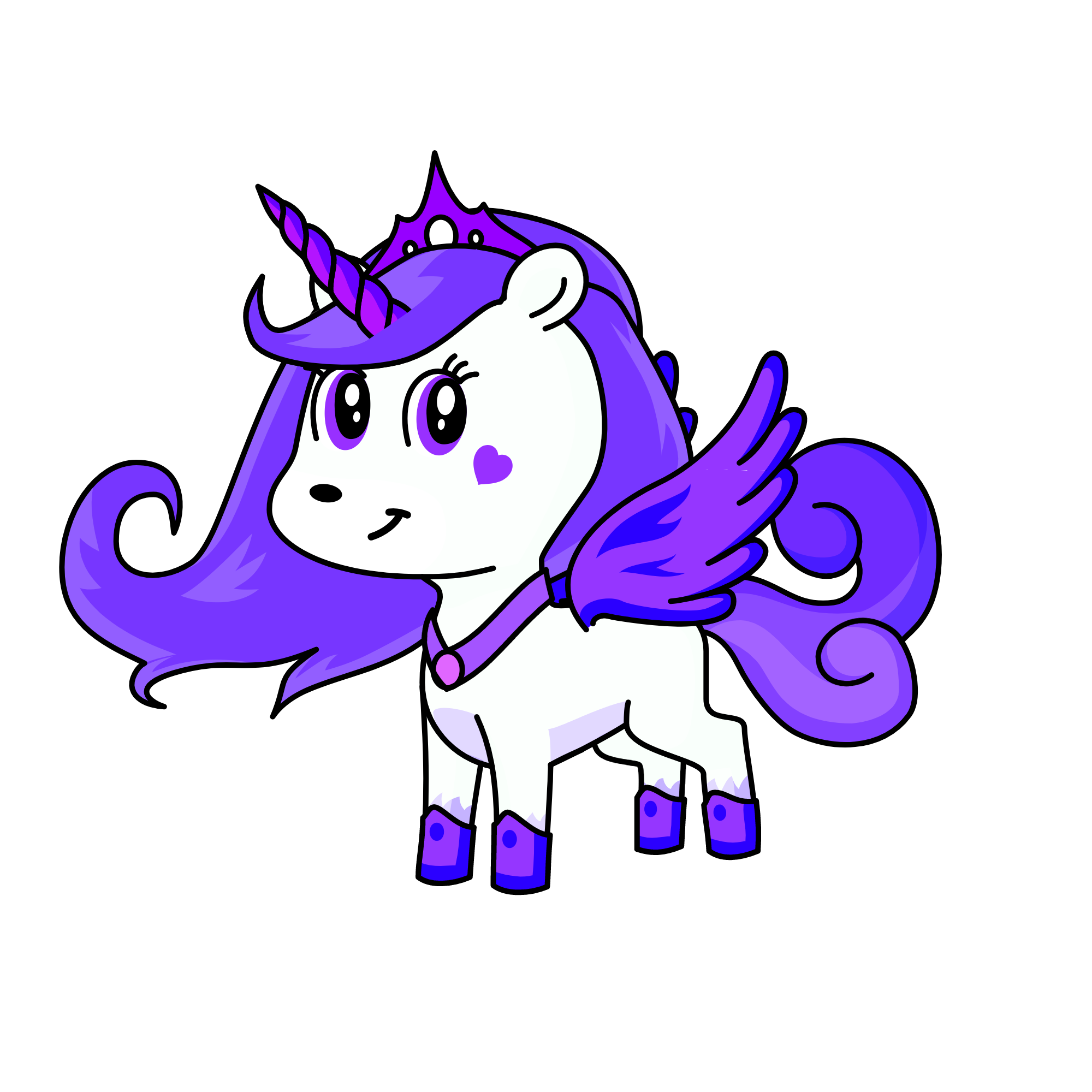 Lavender, the unicorn