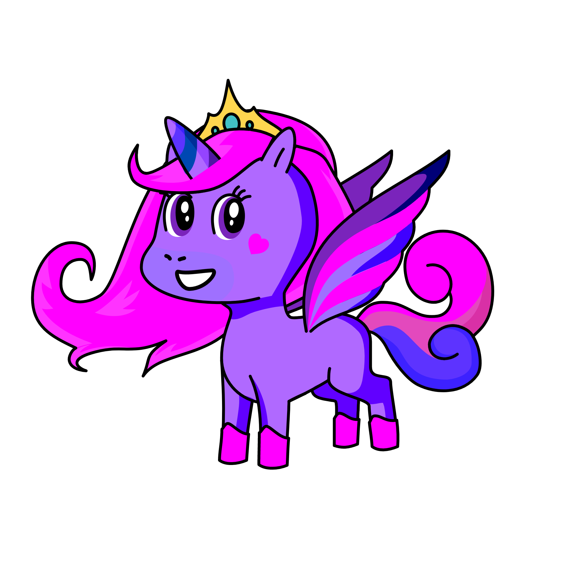 Princess Grapie, the unicorn