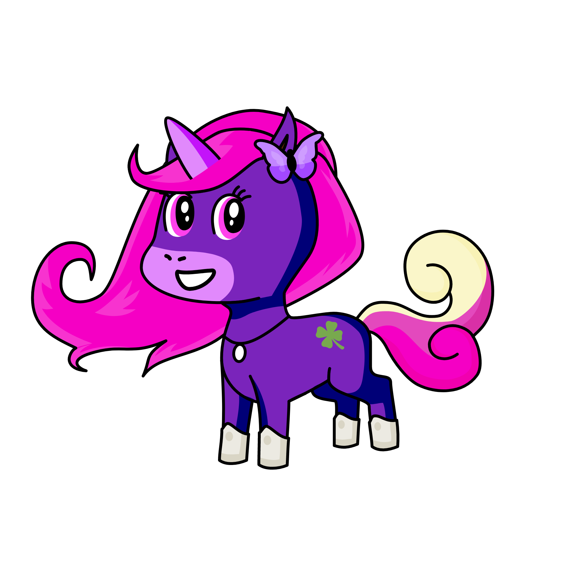 butterfly, the unicorn
