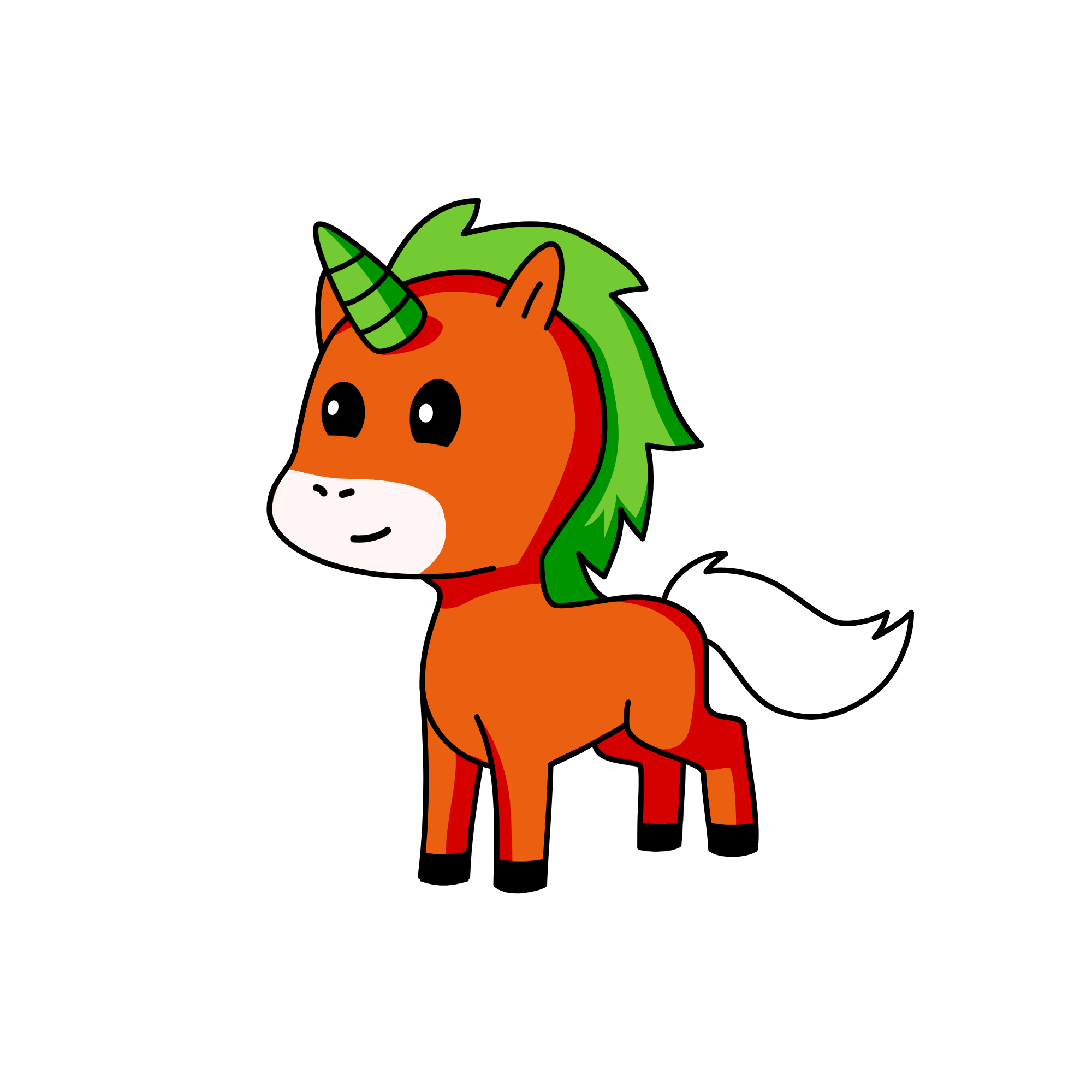 Winter, the unicorn