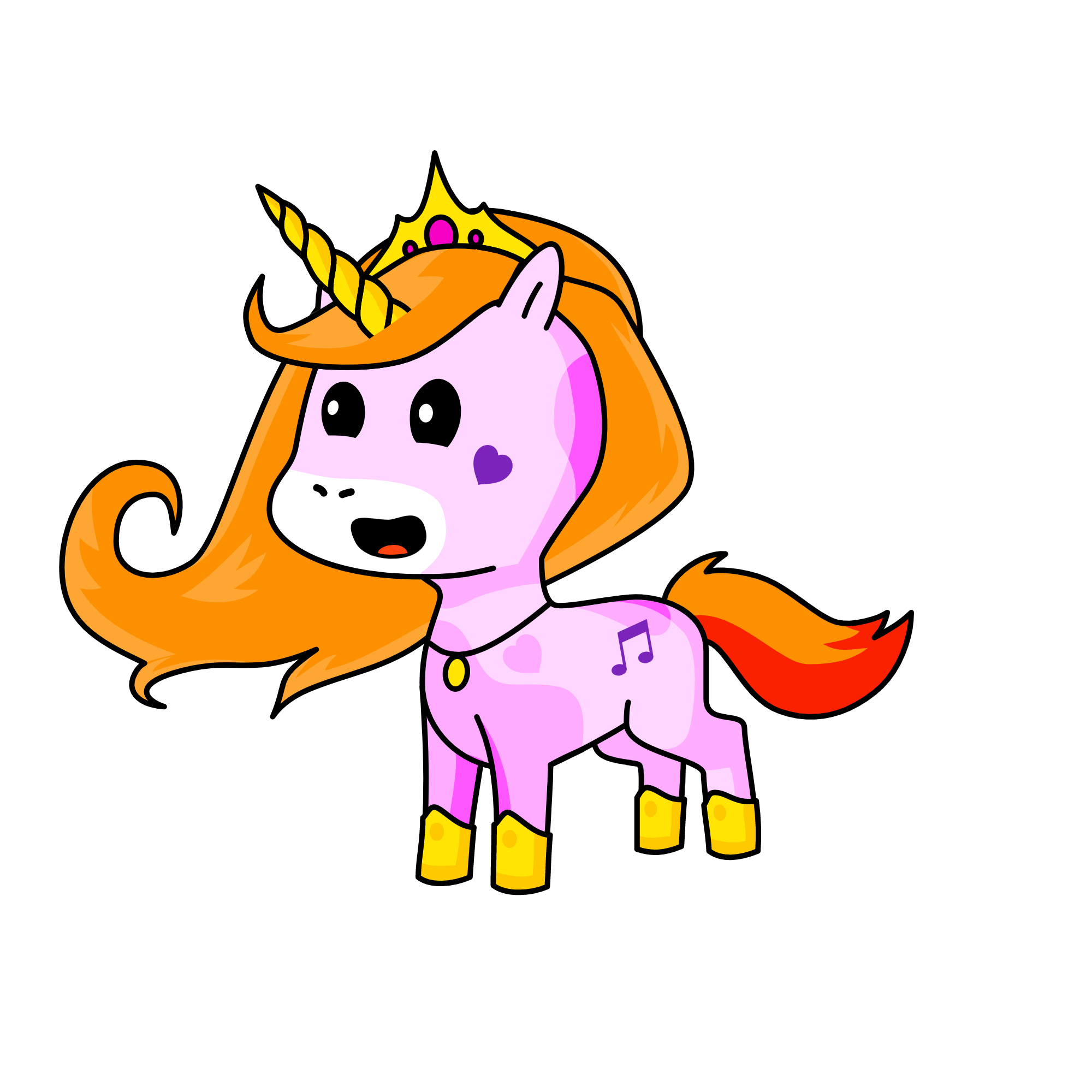 Princess Of Music, the unicorn