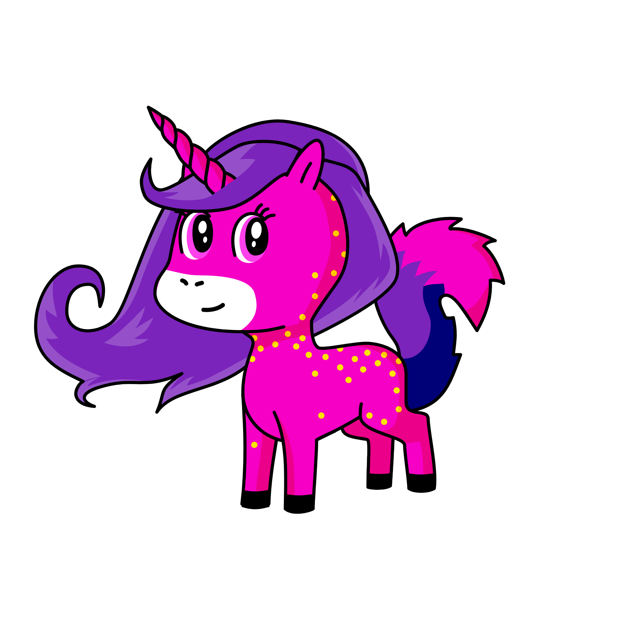 pink, the unicorn