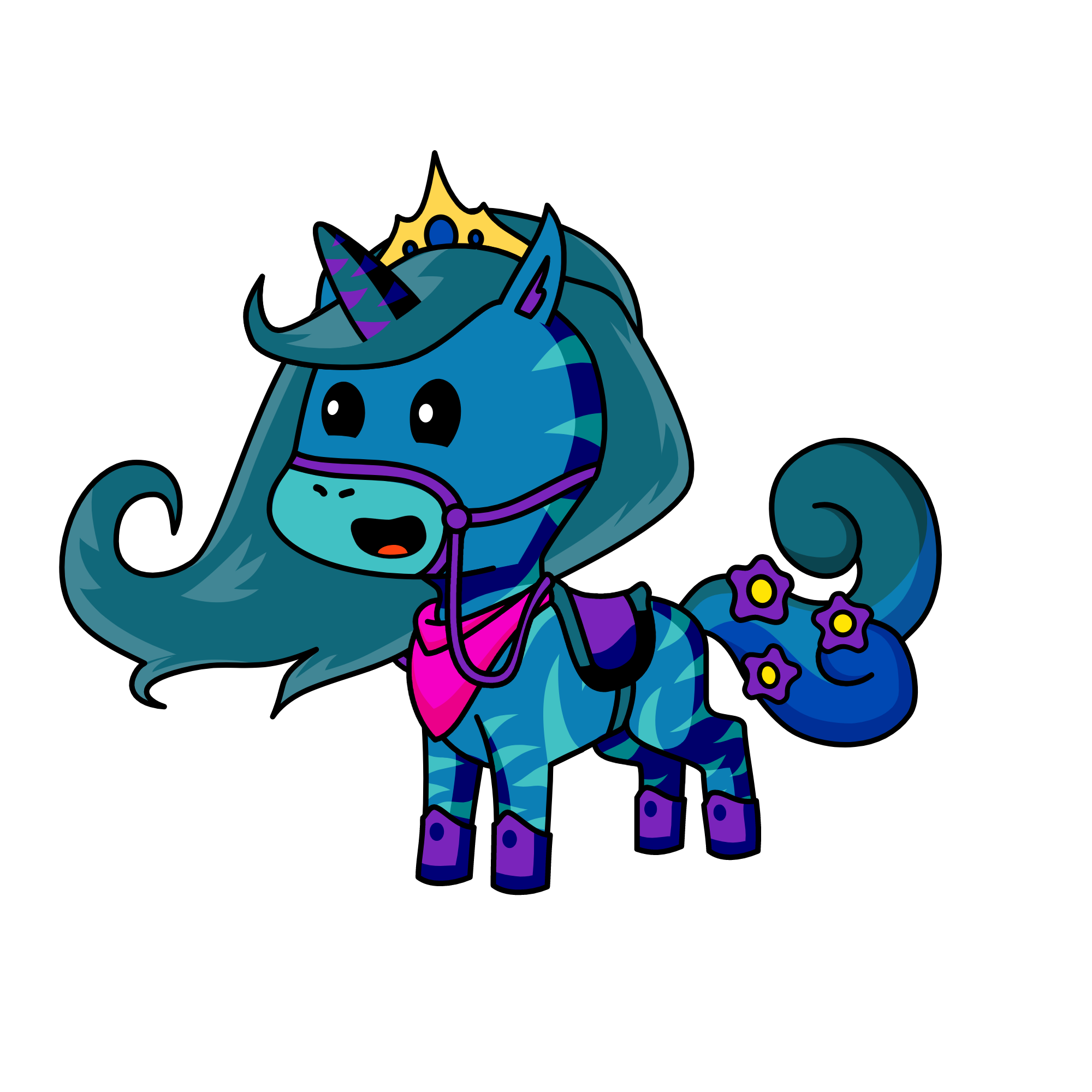 sky blue, the unicorn
