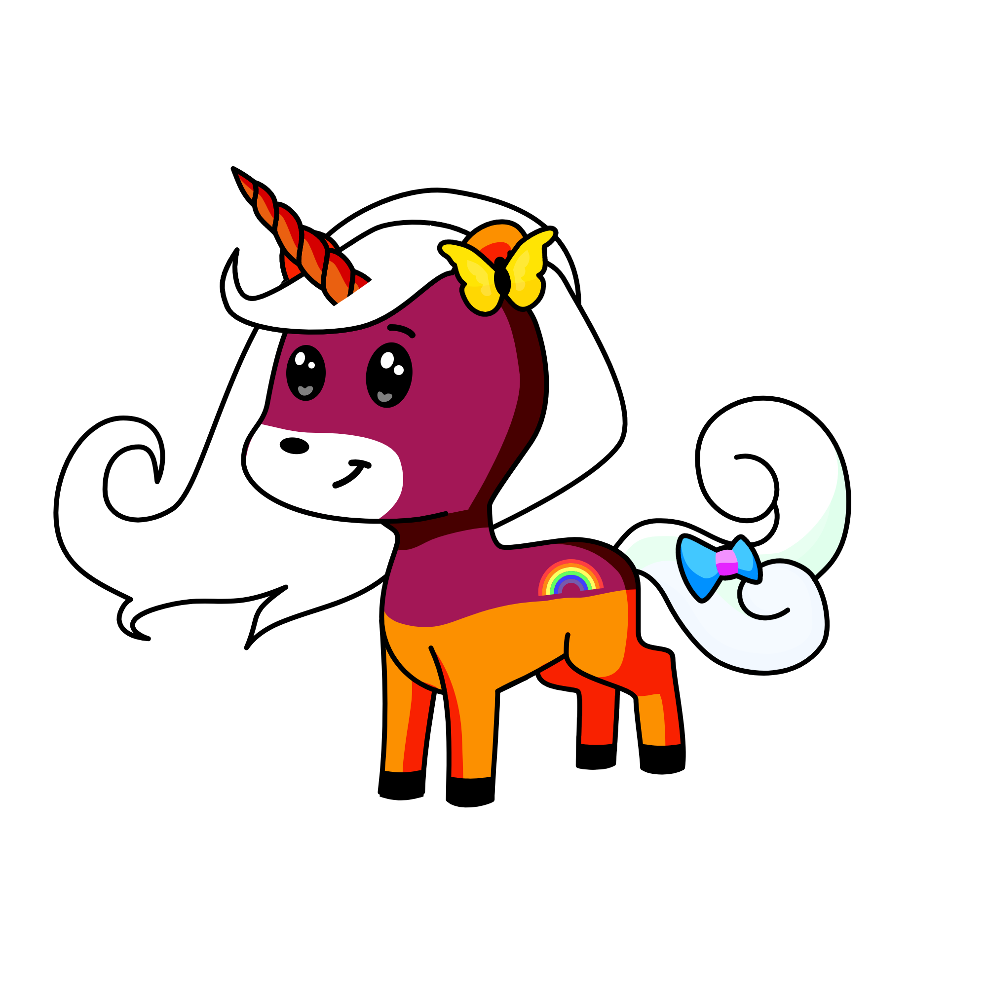 Smiling Unicorn, the unicorn