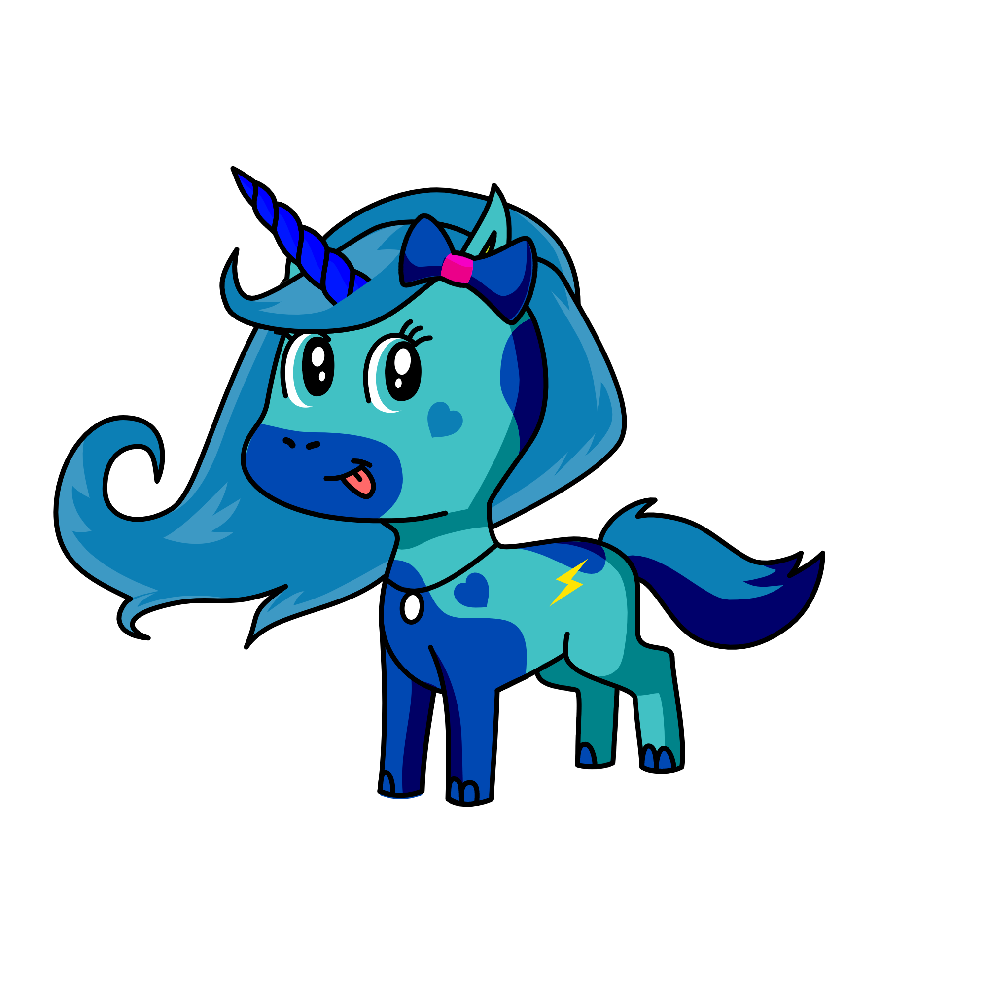 Lighting Bow, the unicorn