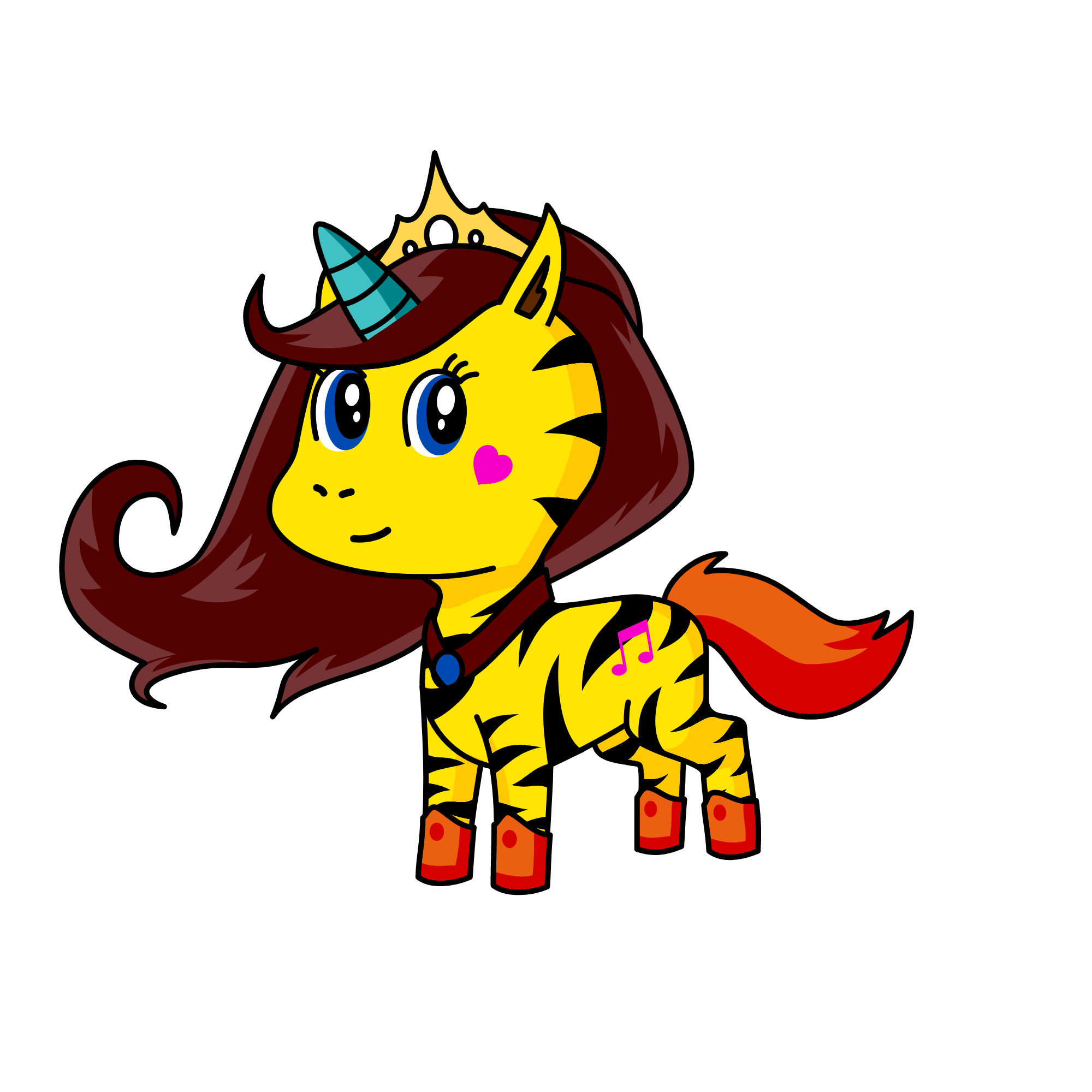 MUSIC QUEEN, the unicorn