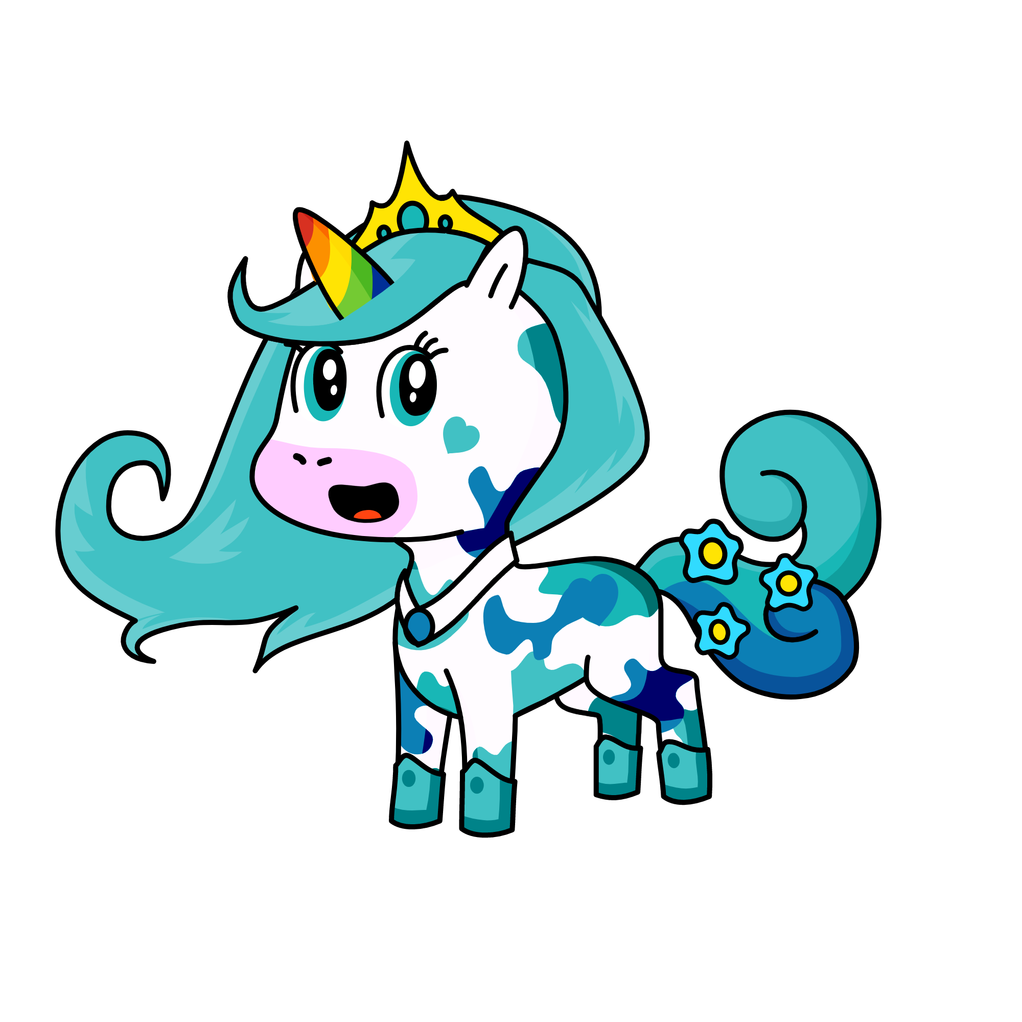 bluey, the unicorn