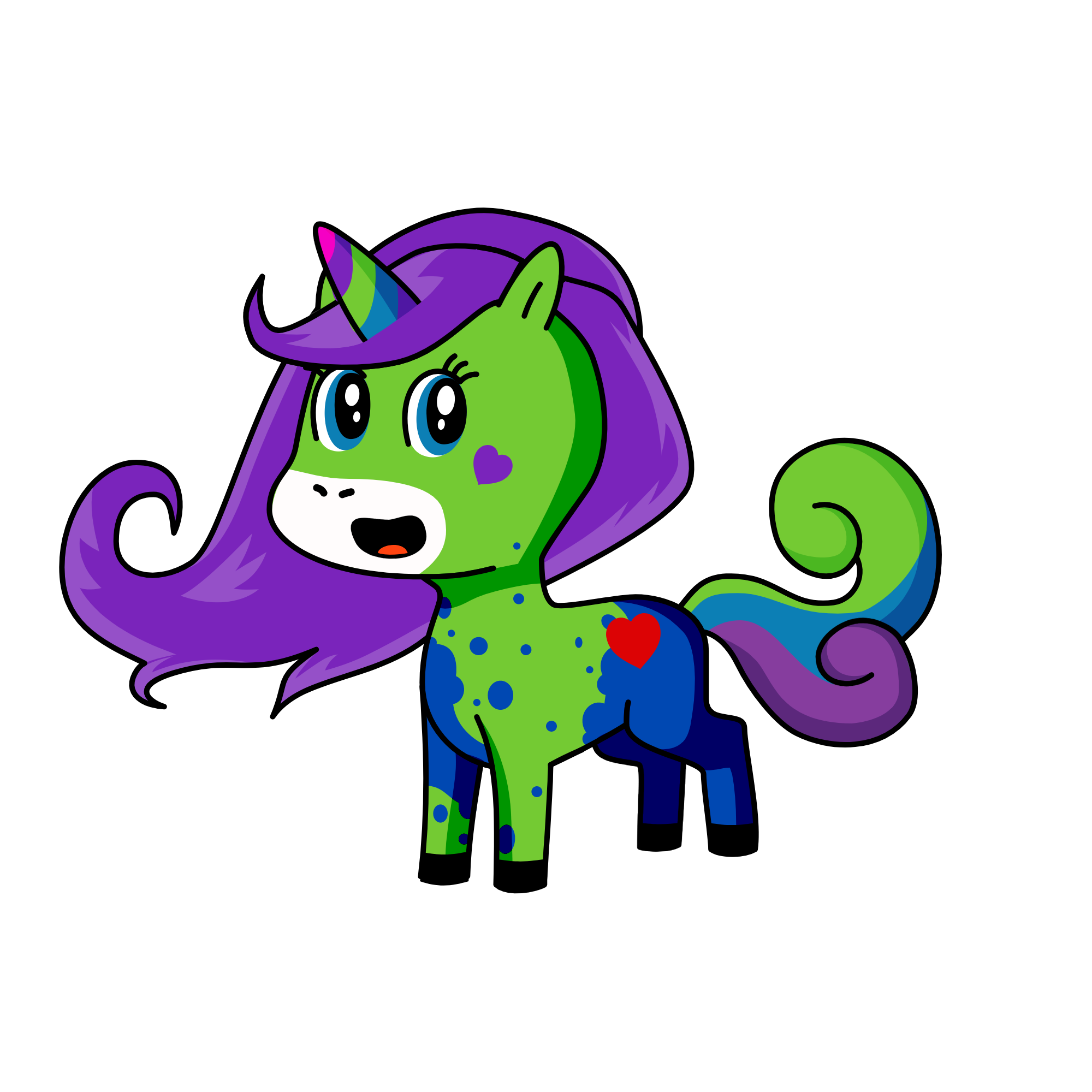 Galaxy, the unicorn