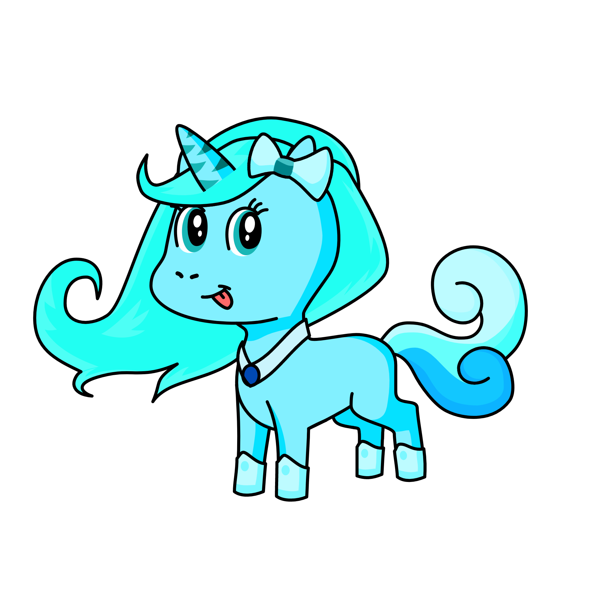 Crystal Heart, the unicorn