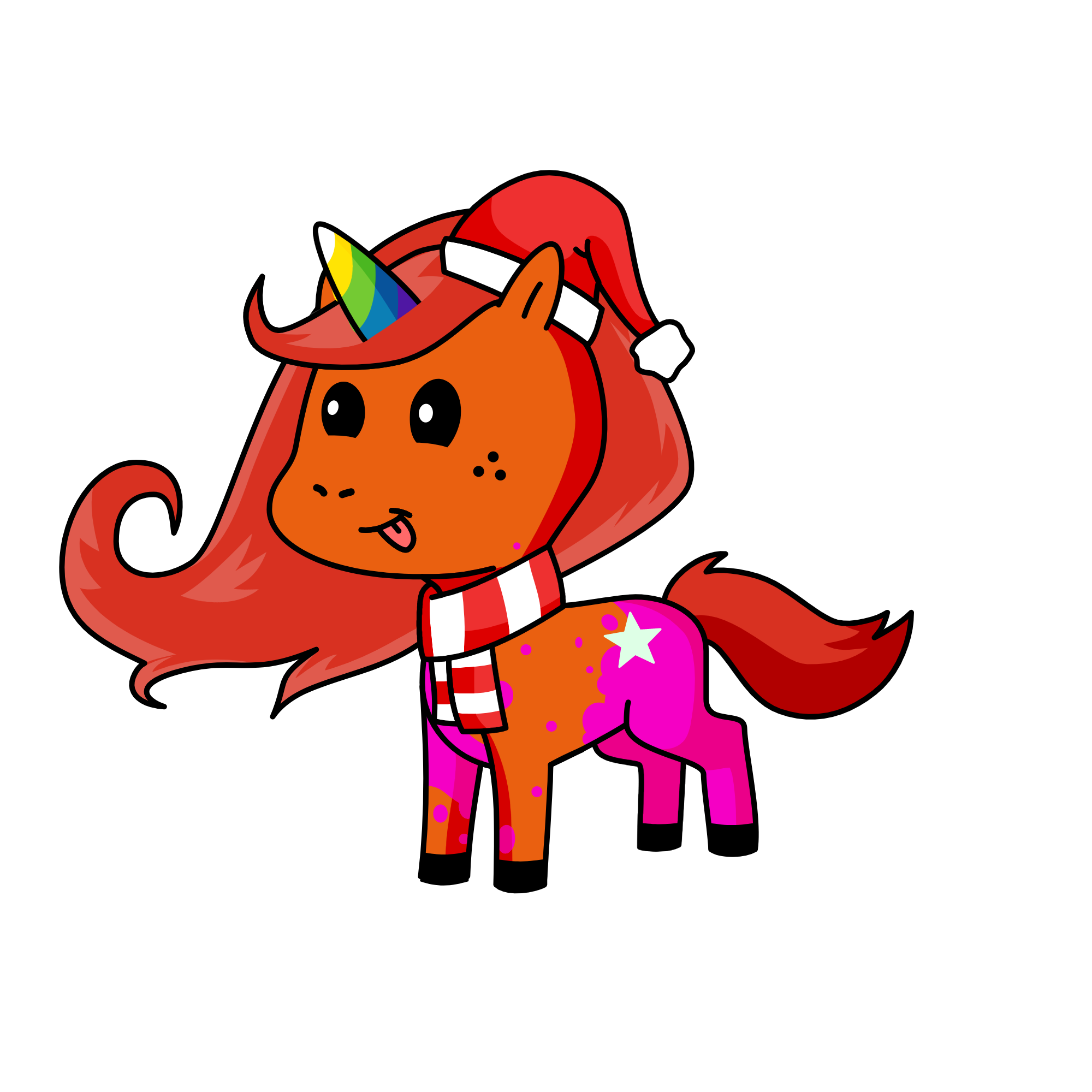 Santa's little helper , the unicorn