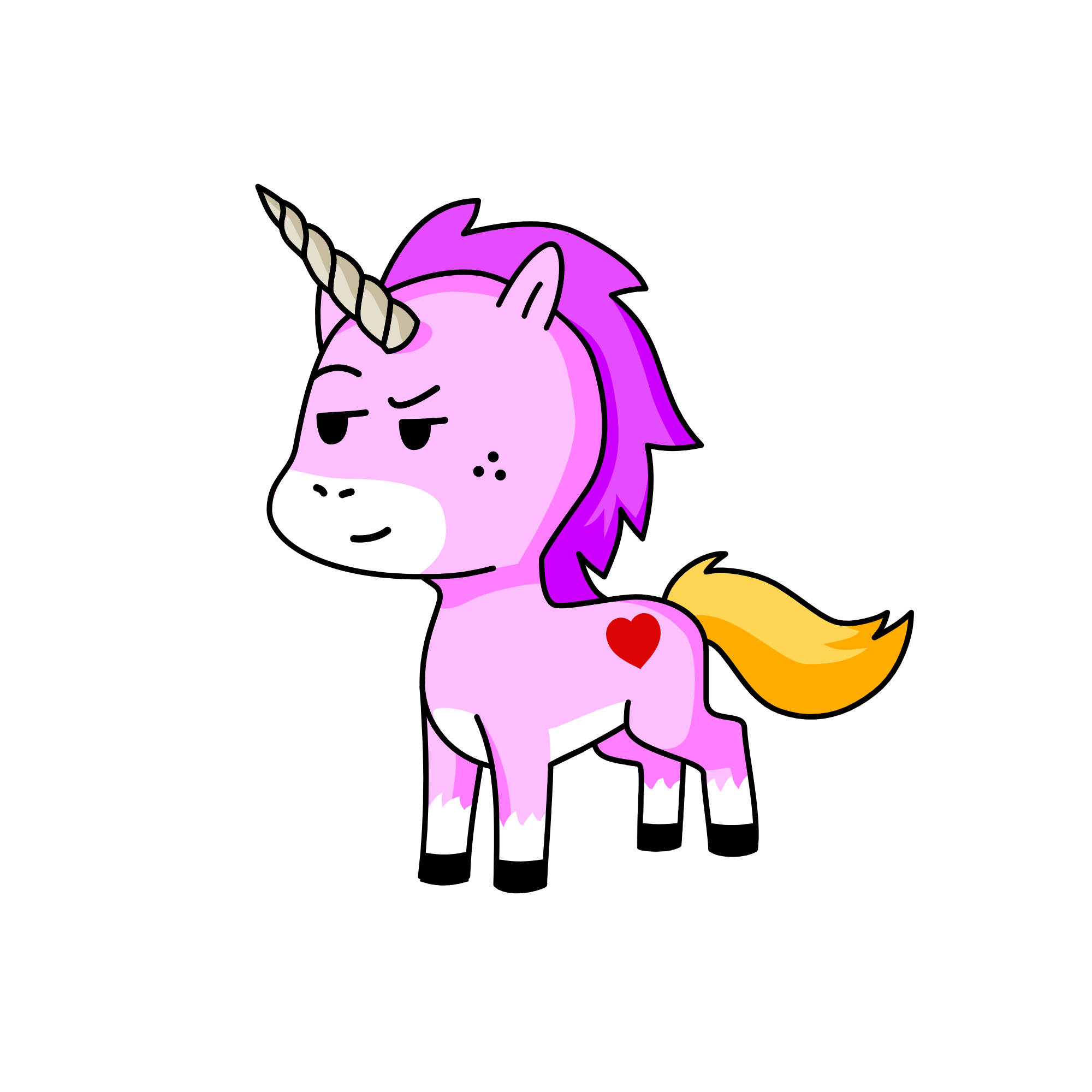 f, the unicorn
