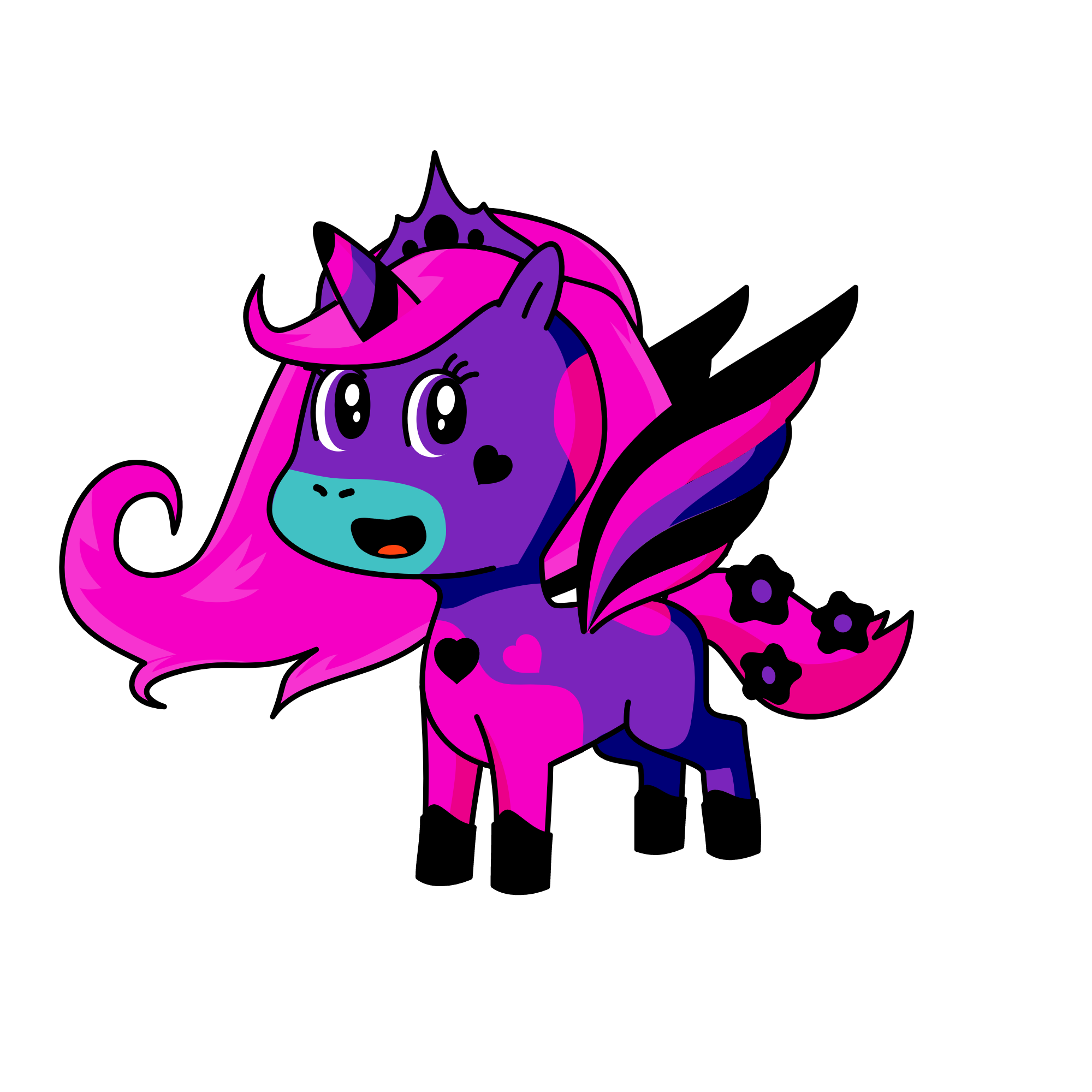 Mazuko The Alicorn from hell, the unicorn