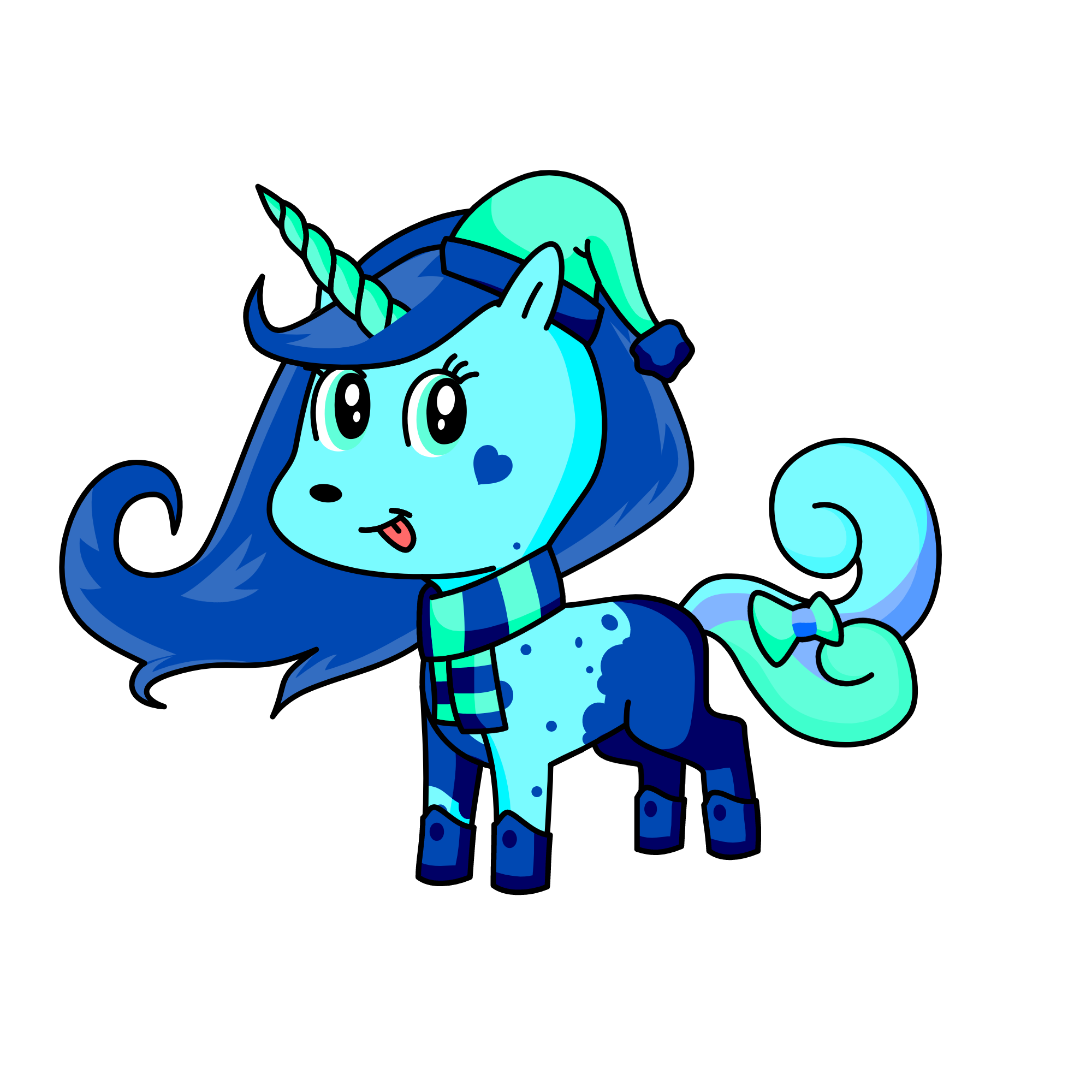 frosty * i mest up the first one *, the unicorn