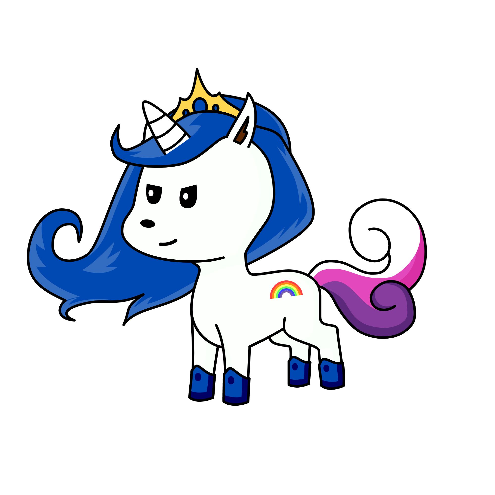 Queen Galaxia, the unicorn