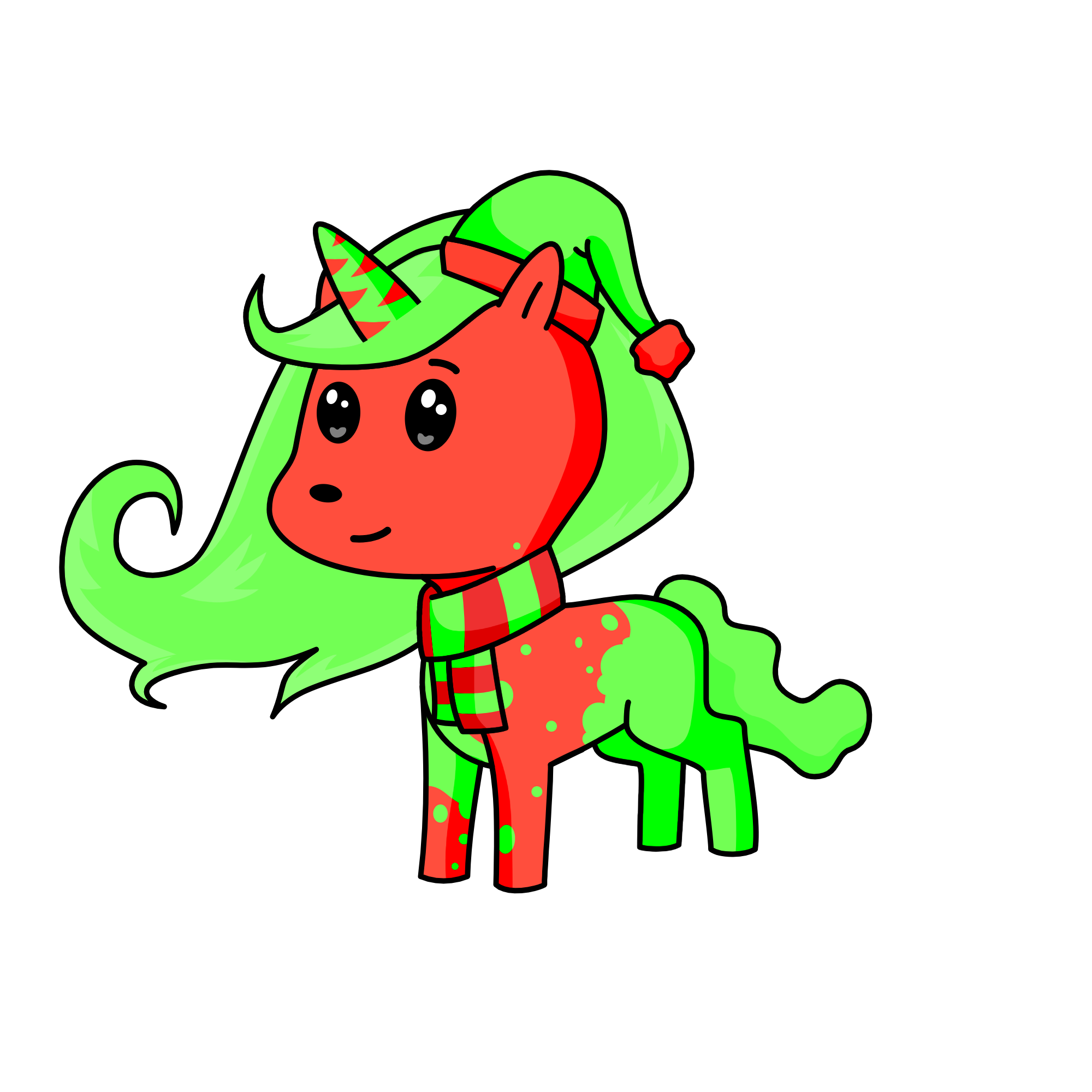 mrs.claus, the unicorn