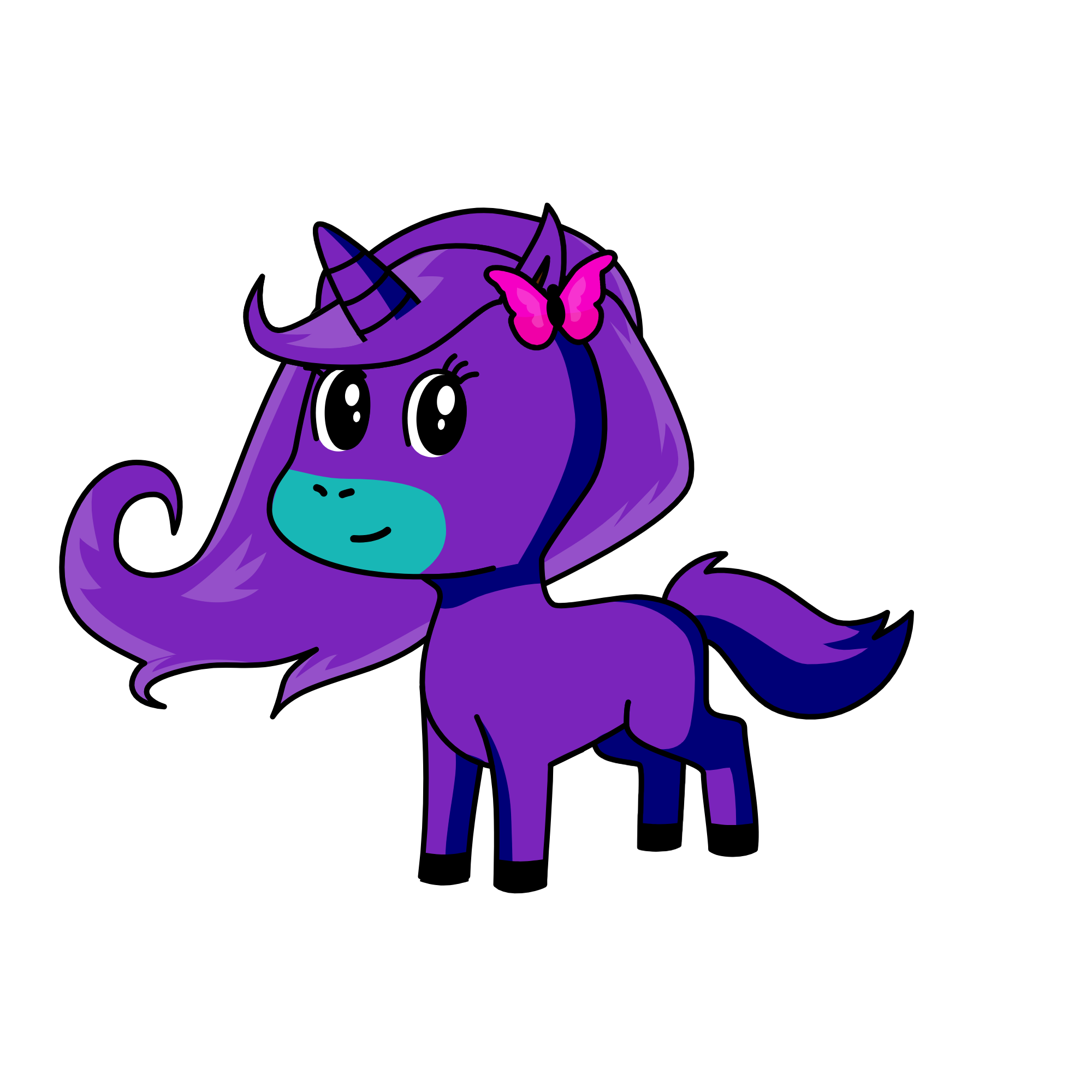 PURPLE QUEEN , the unicorn