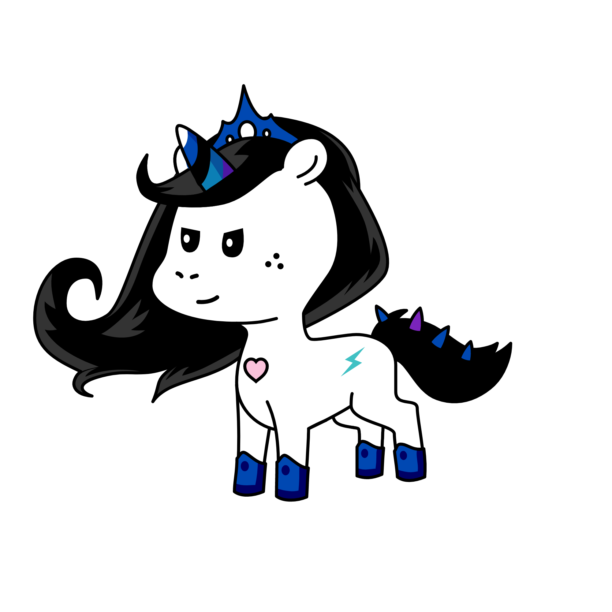 Qeen malifacent, the unicorn
