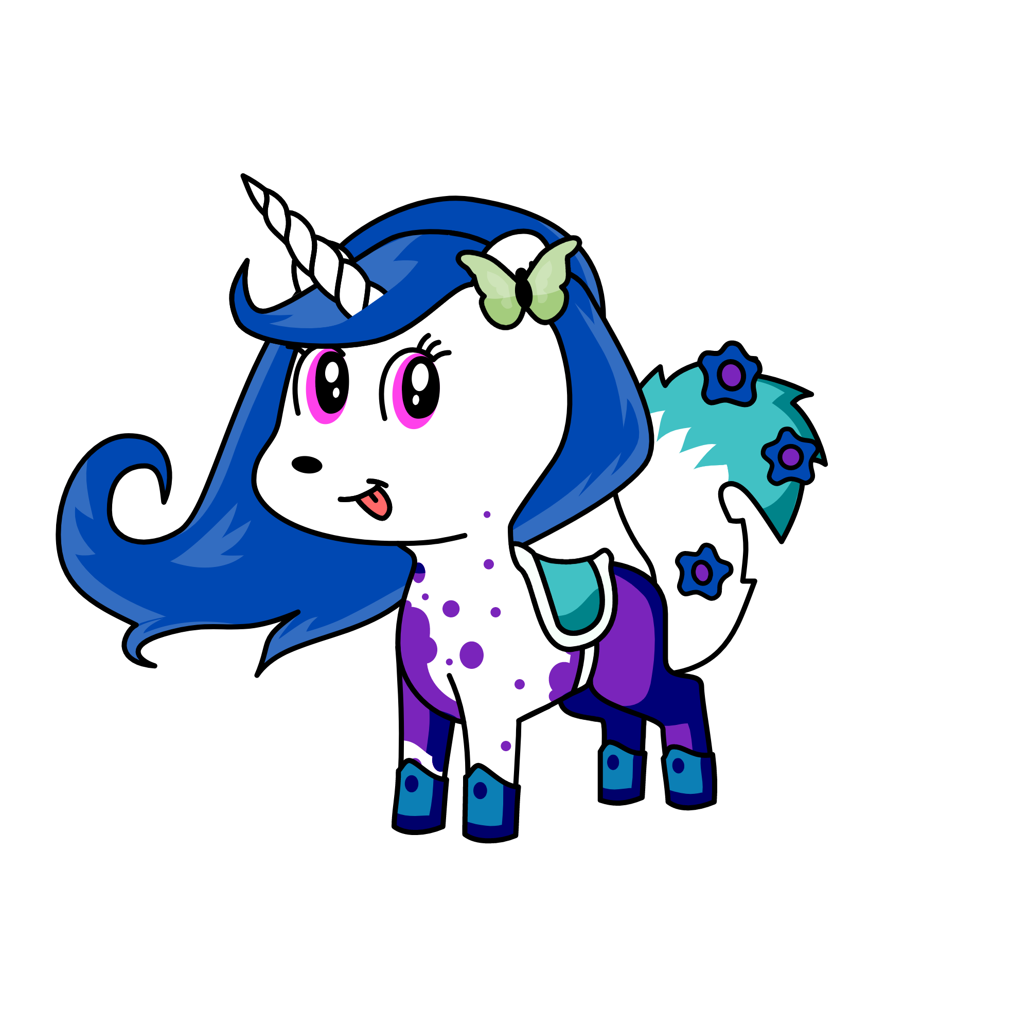 Qeen of clouds, the unicorn