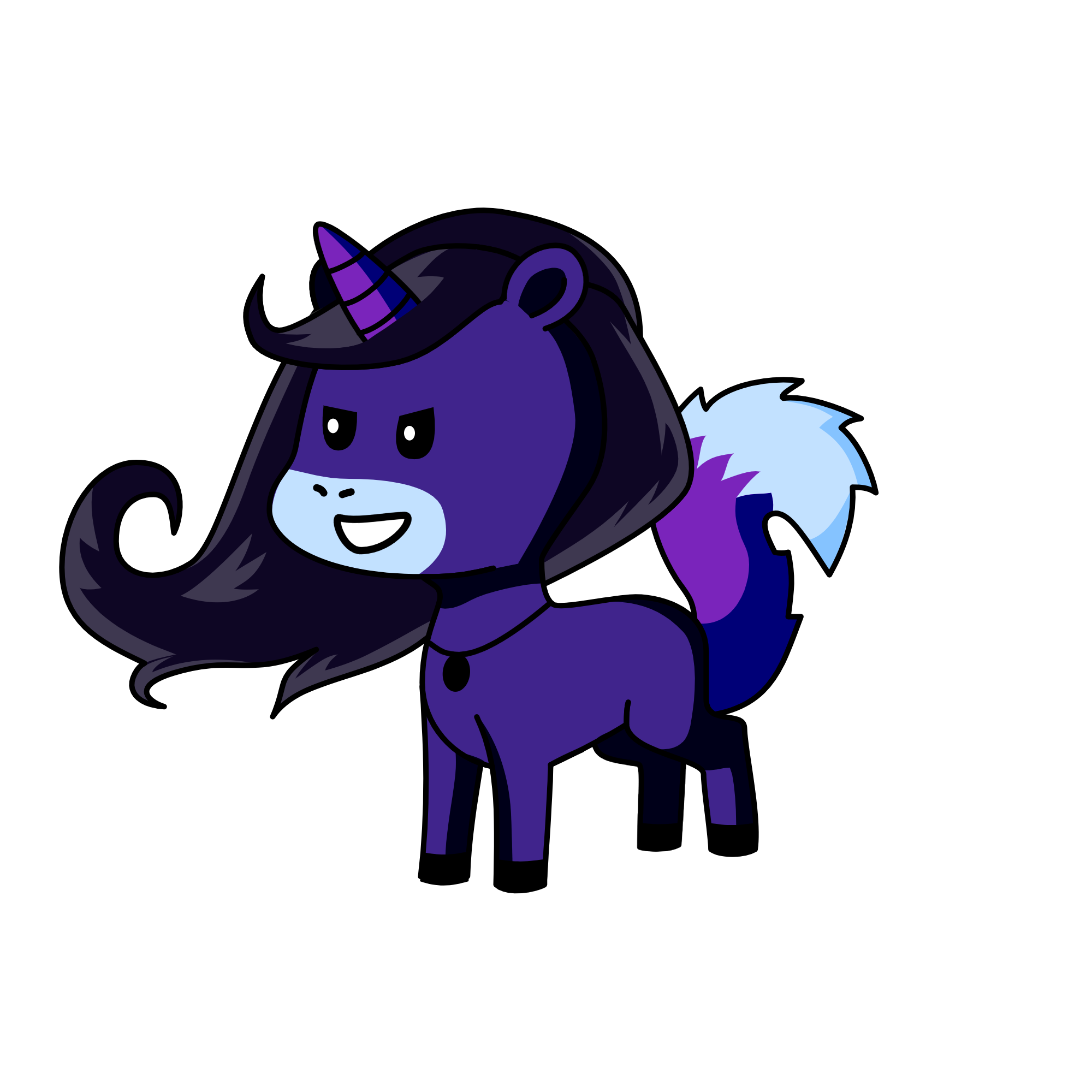 QUEEN OF THE NIGHT!, the unicorn
