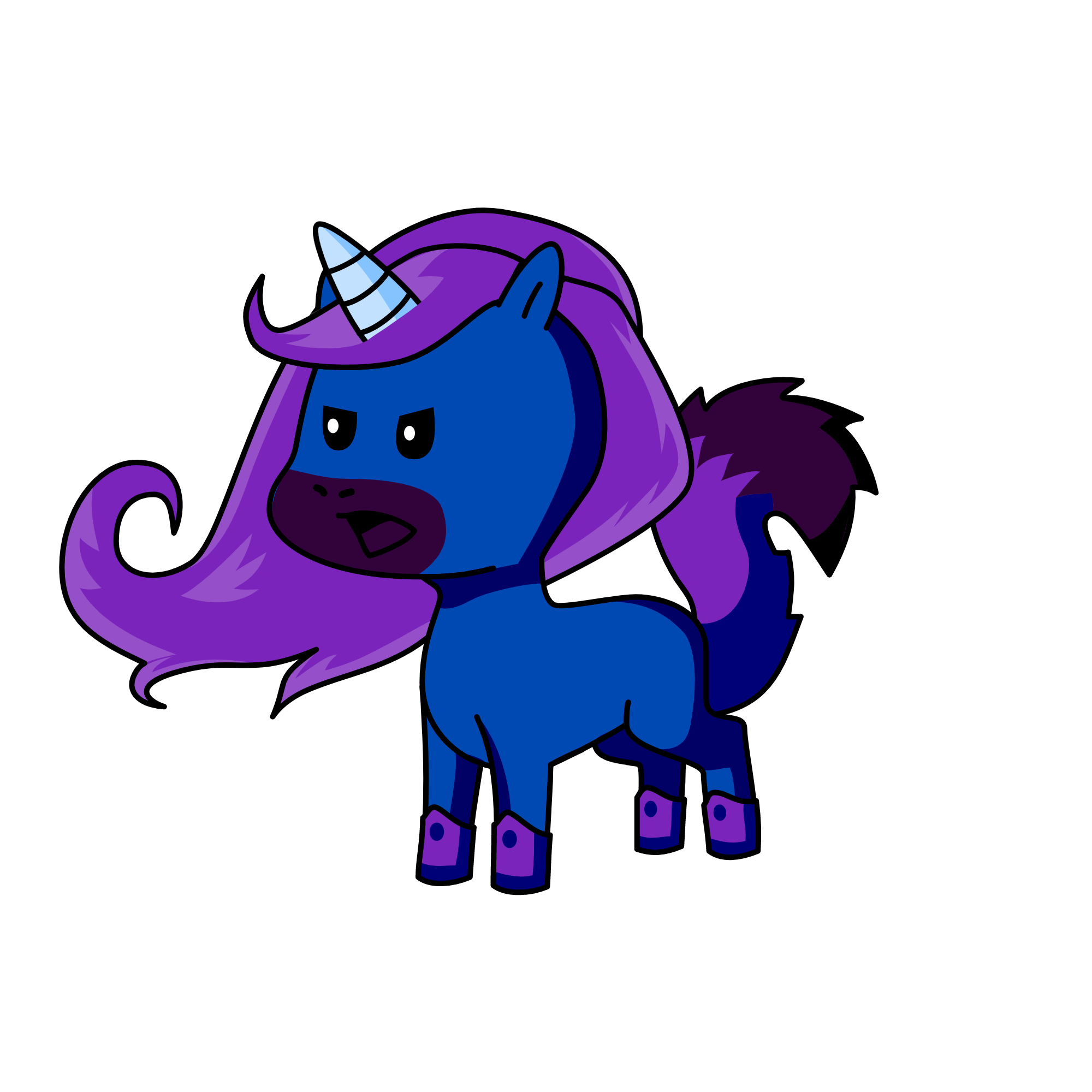 IM NOT MEAN ITS YOU WHOS MEAN *CRIES*, the unicorn