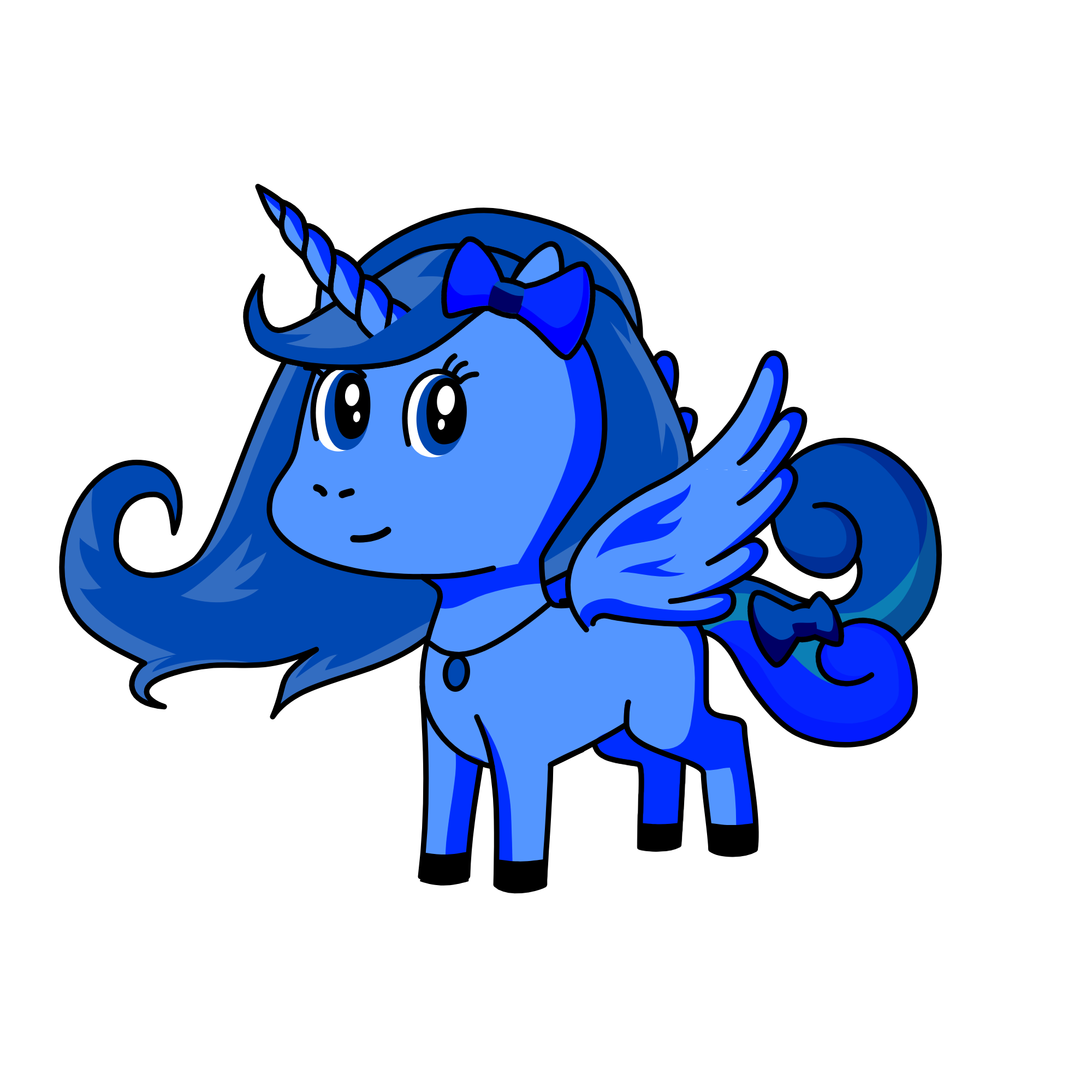 mommy karen blue more unicornish, the unicorn