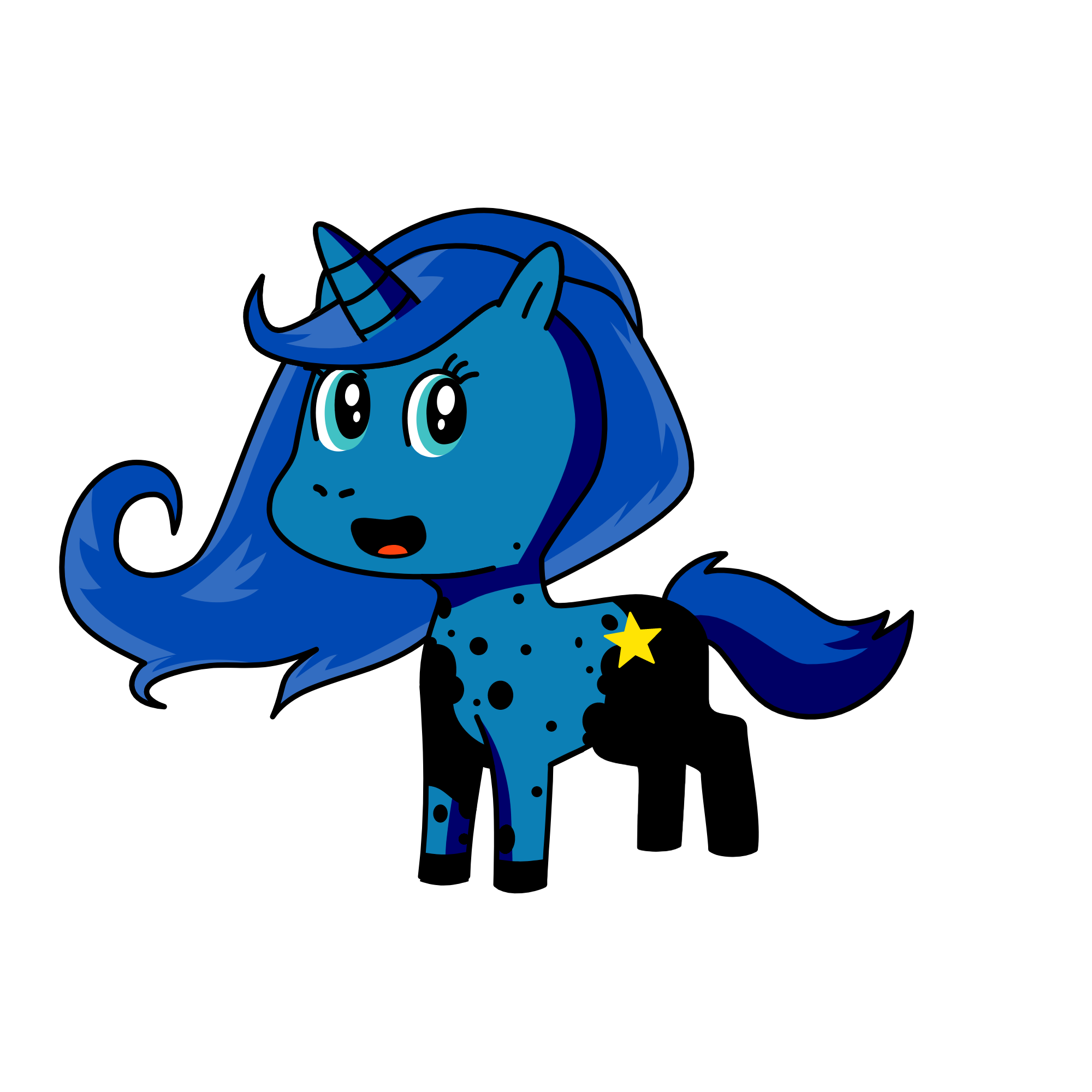 Princess Luna, the unicorn