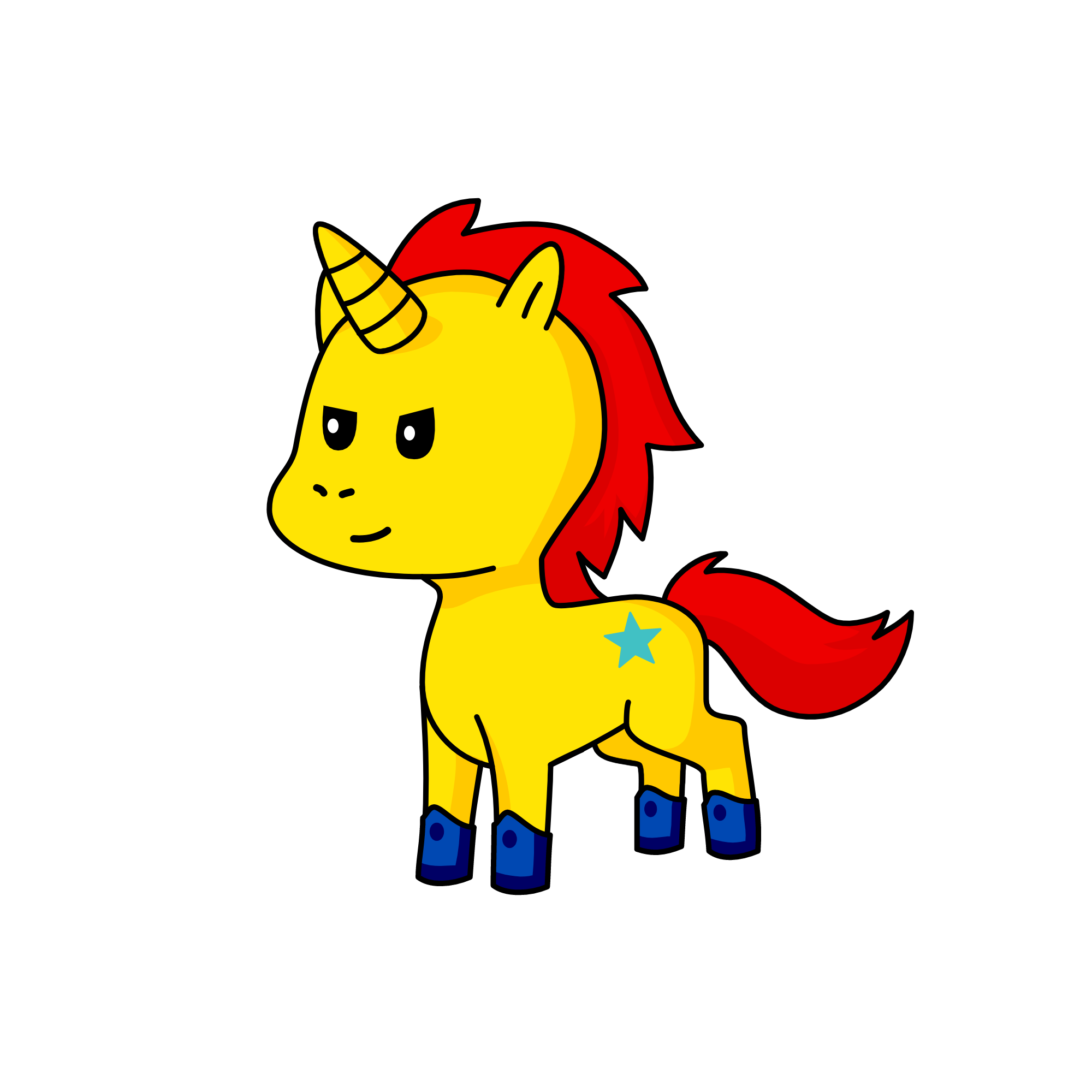 zxcvb, the unicorn