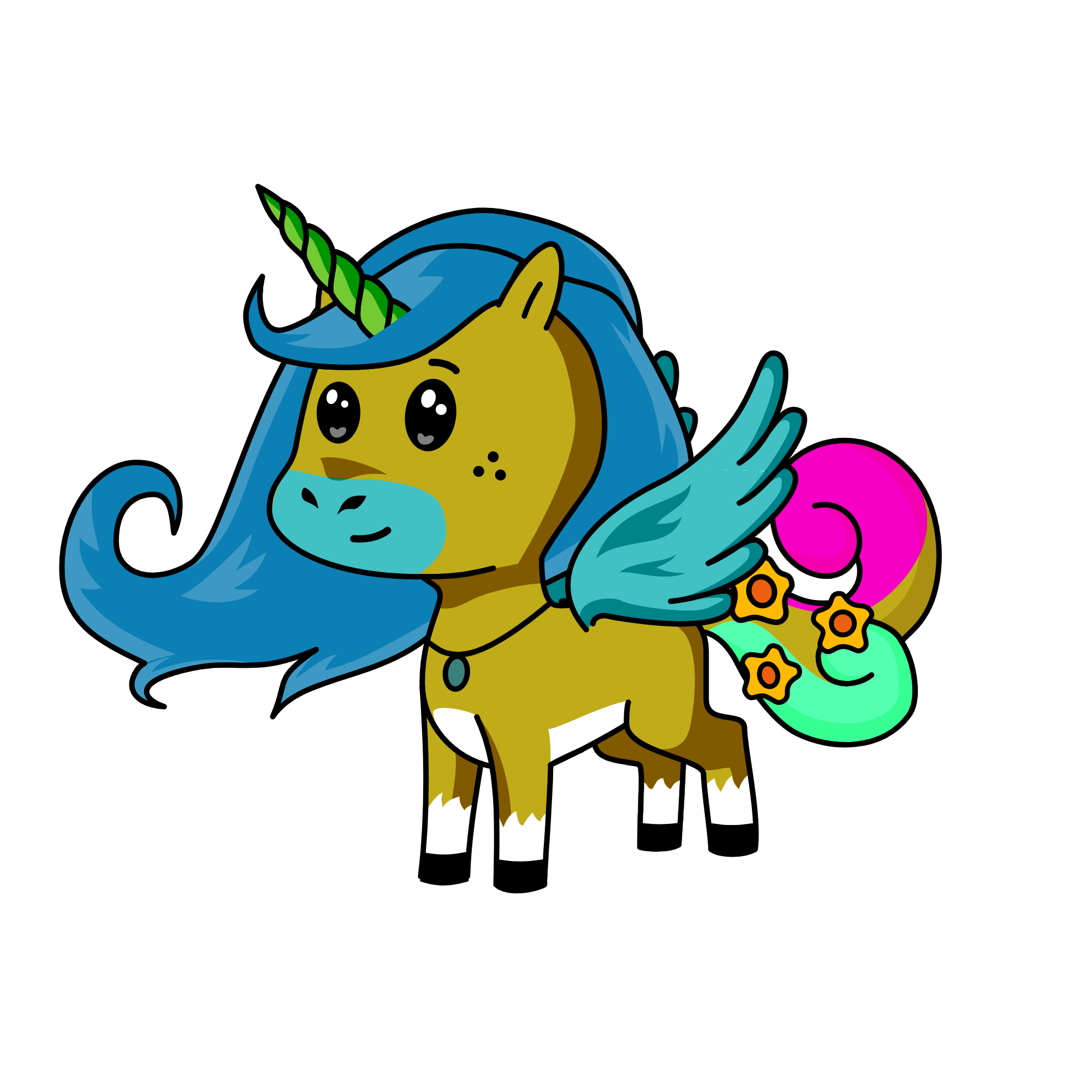 Princess gold, the unicorn