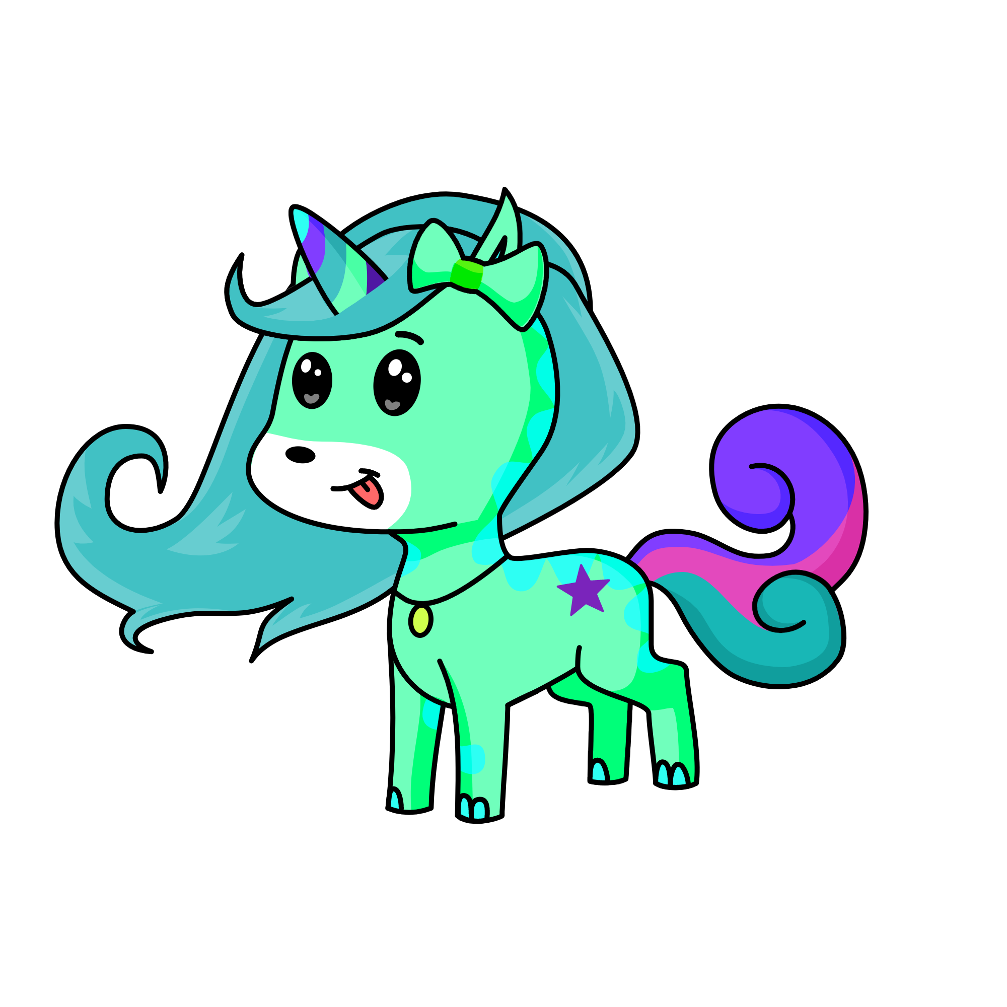 pusheen, the unicorn