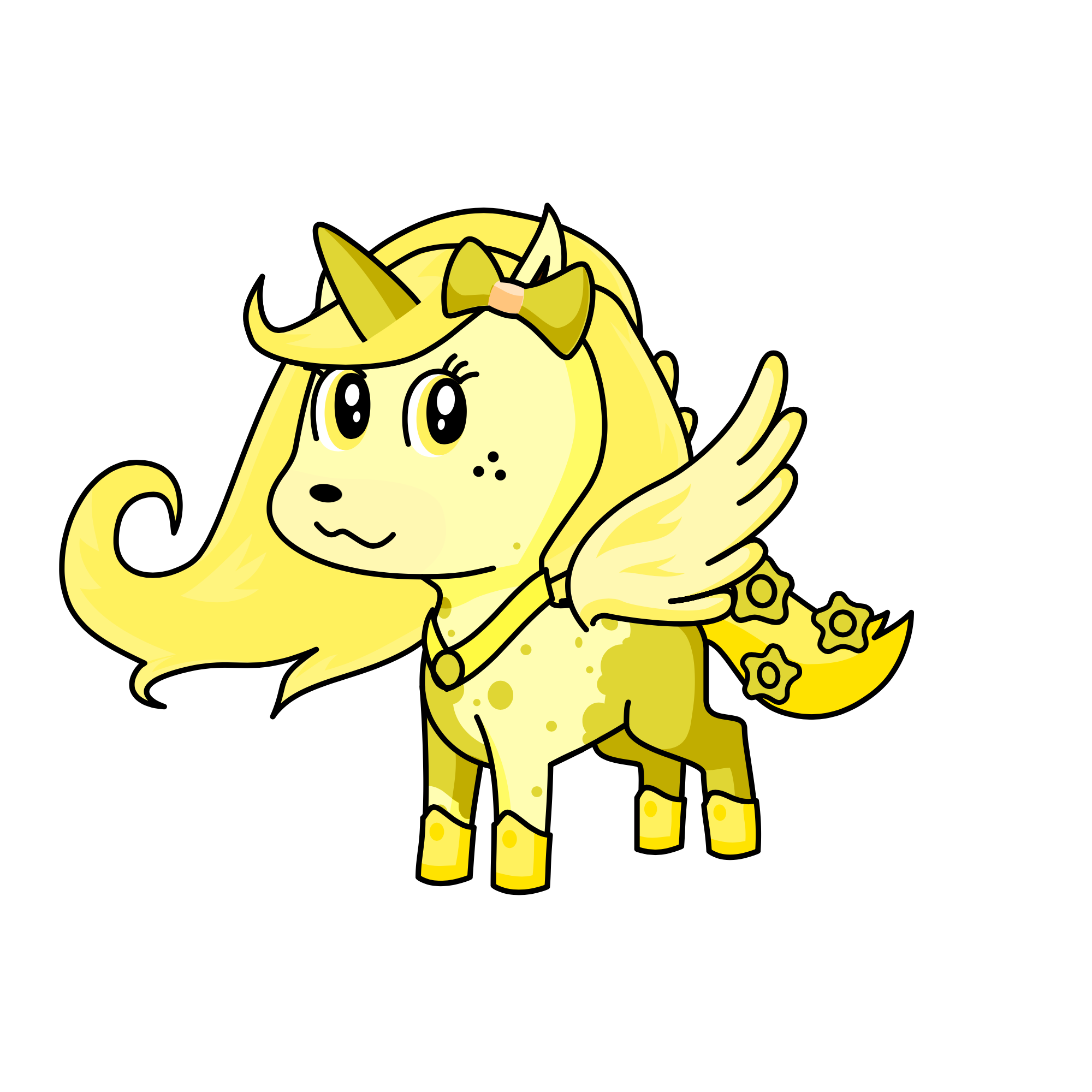 sunny sunset, the unicorn