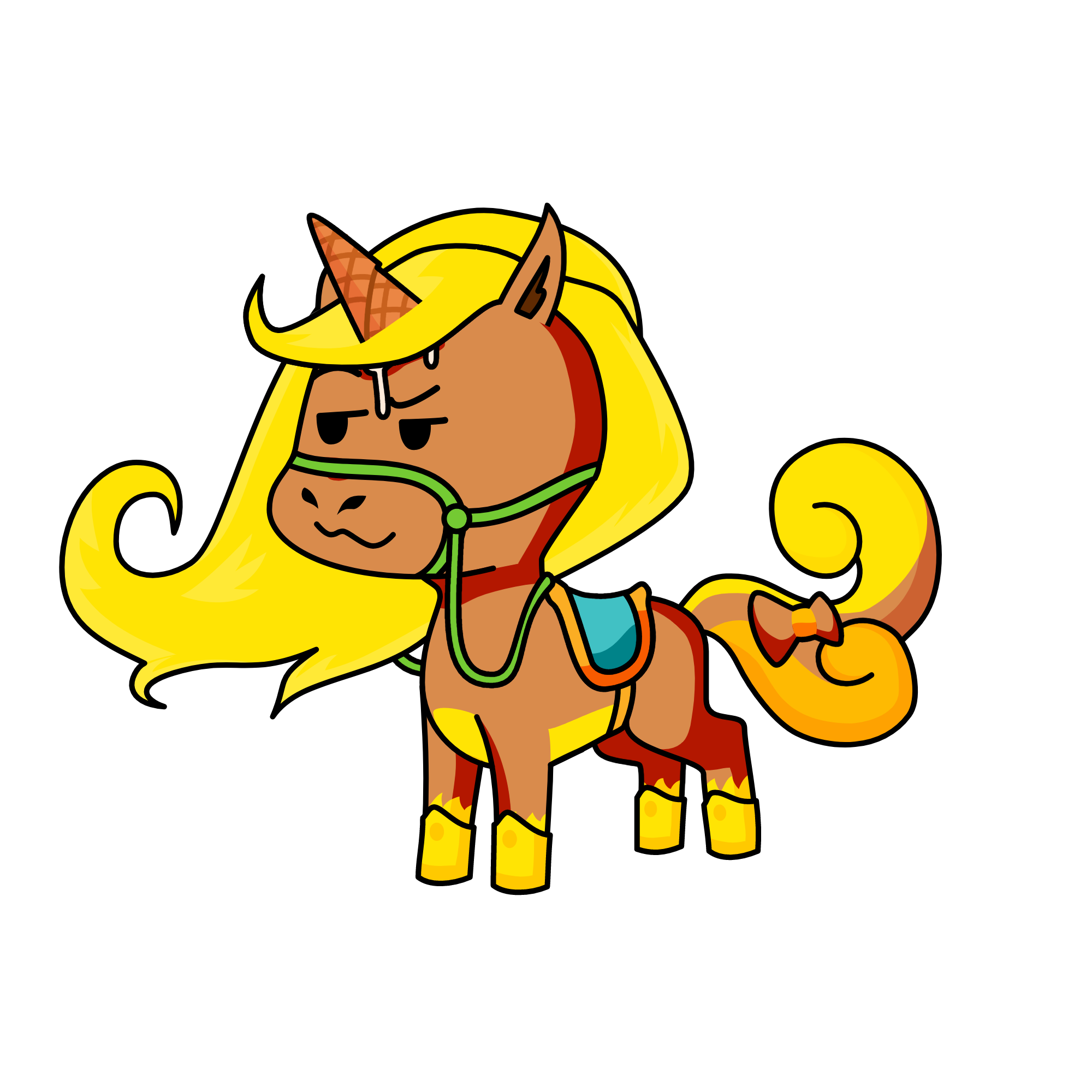 Goldie, the unicorn