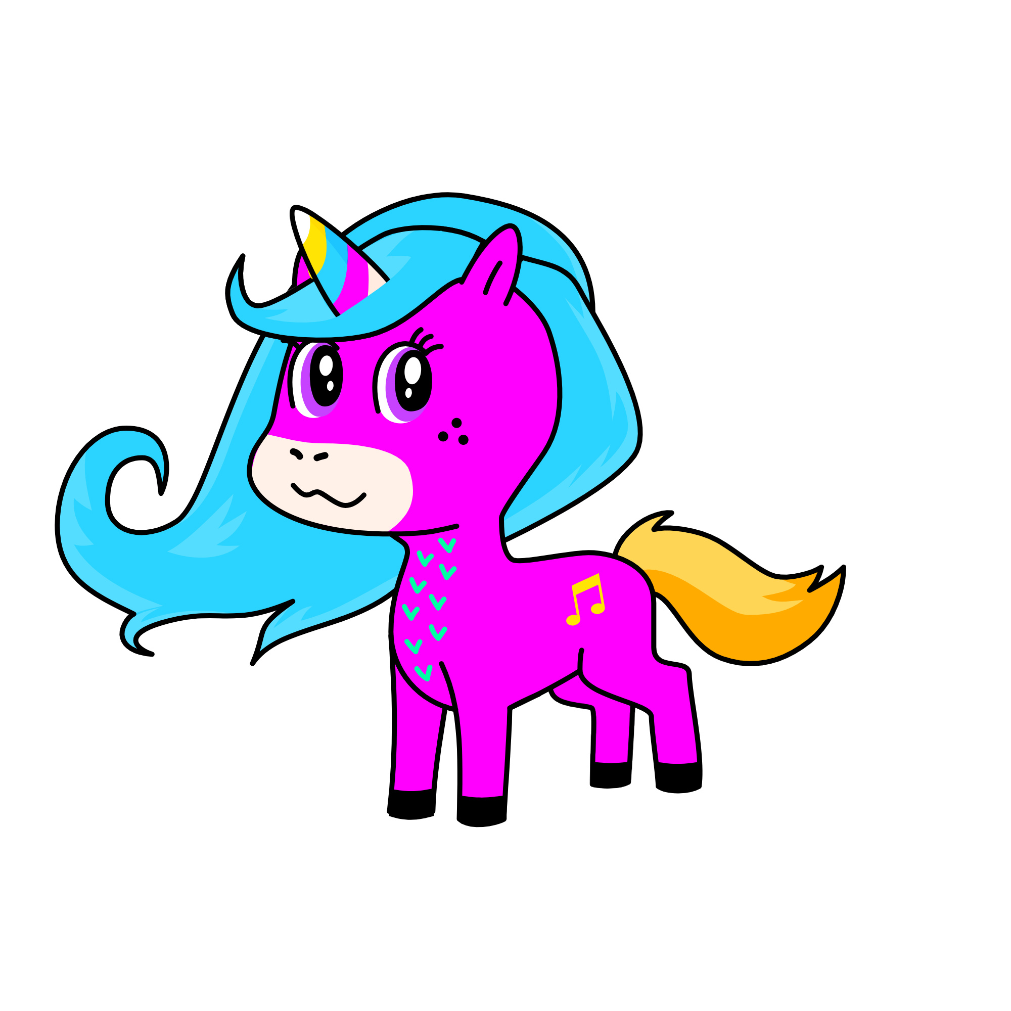 rose, the unicorn
