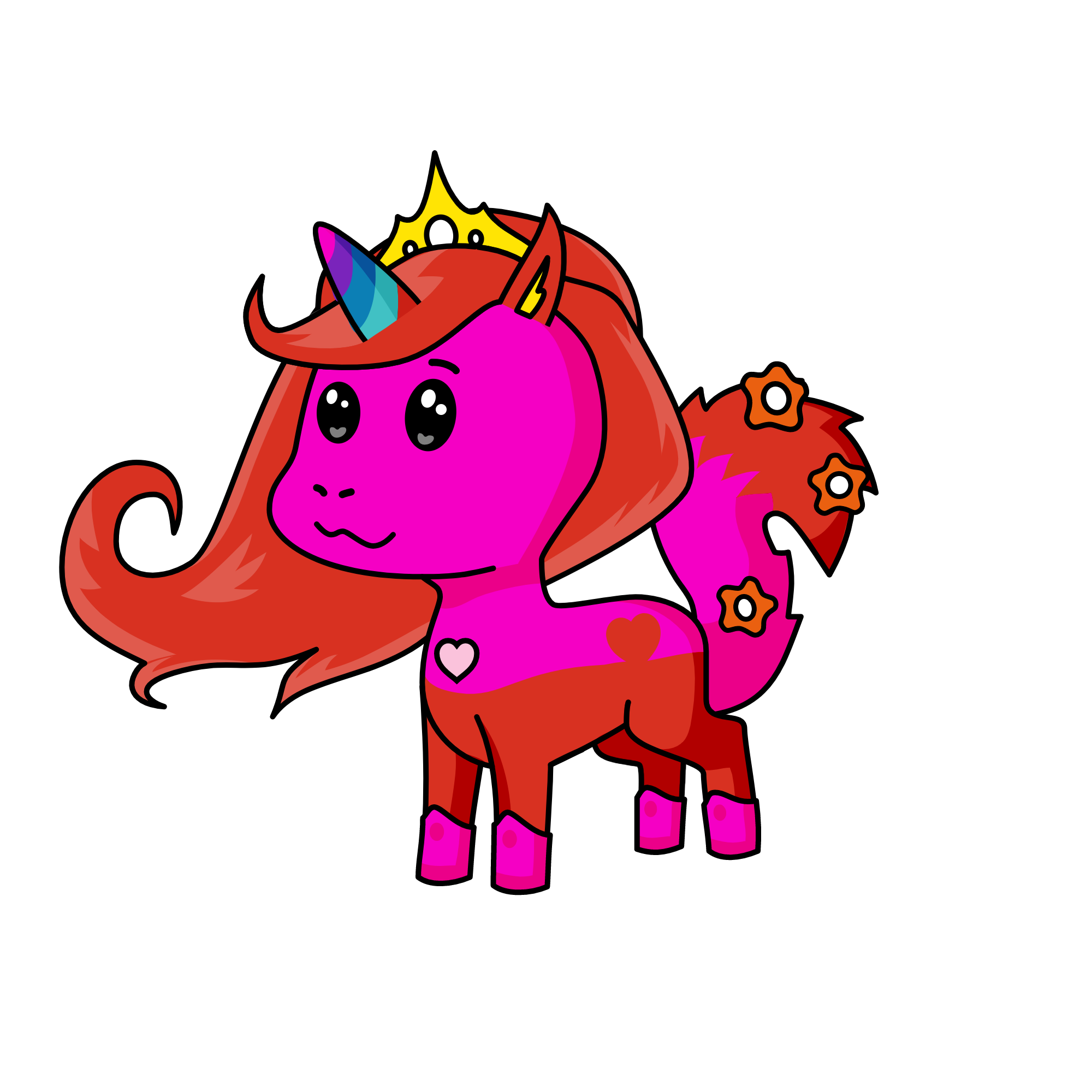 qween valintime, the unicorn