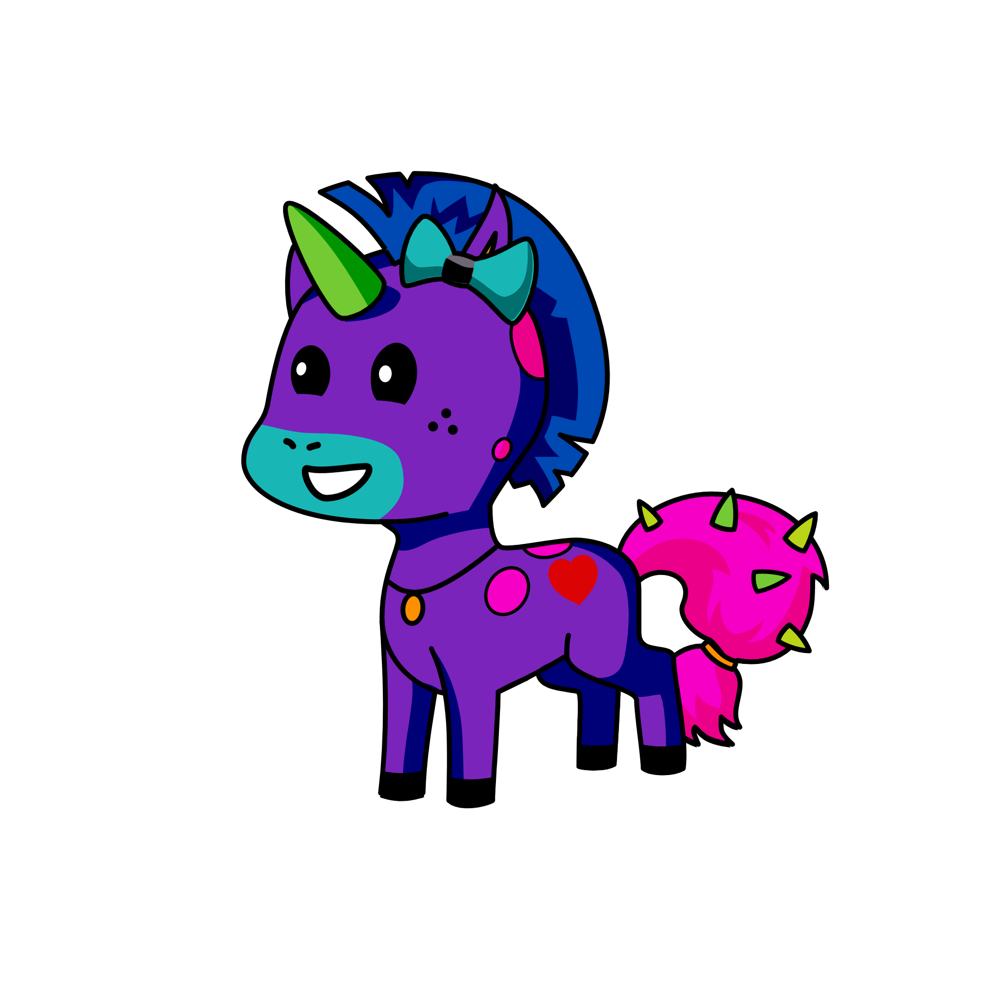 moonlight, the unicorn