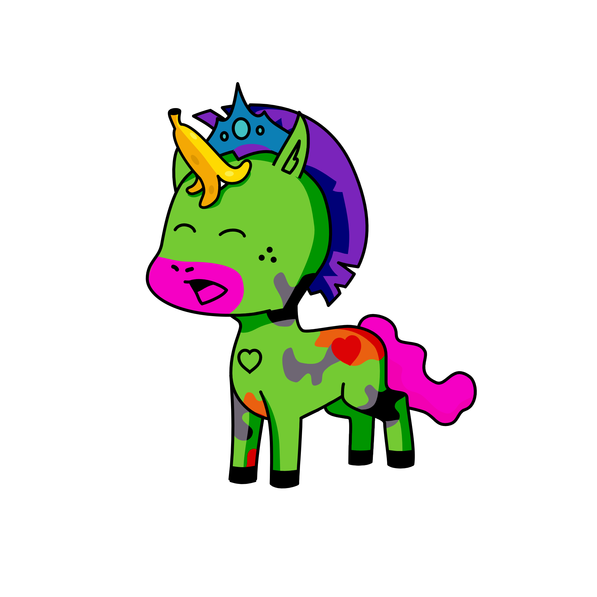 bj, the unicorn