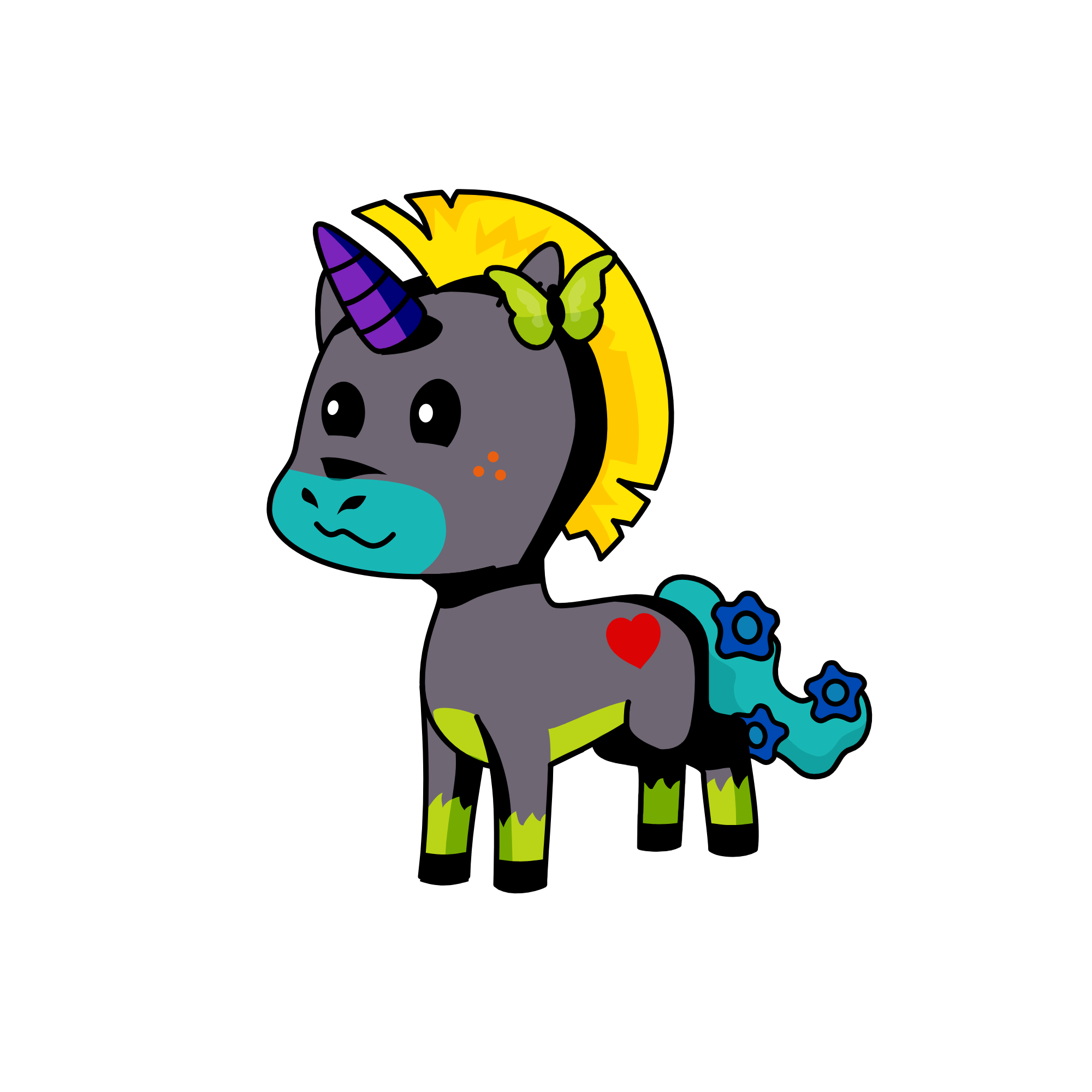 #supposed to be in school check, the unicorn