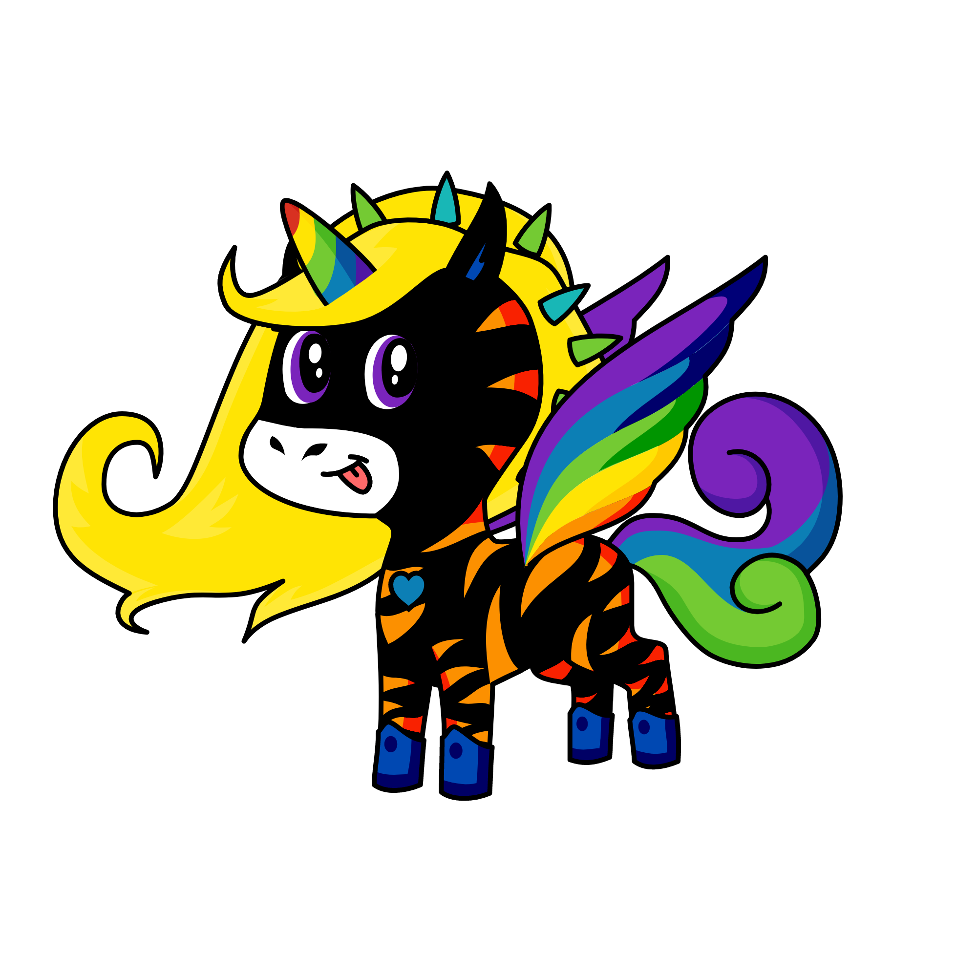 rainbow sparkle, the unicorn
